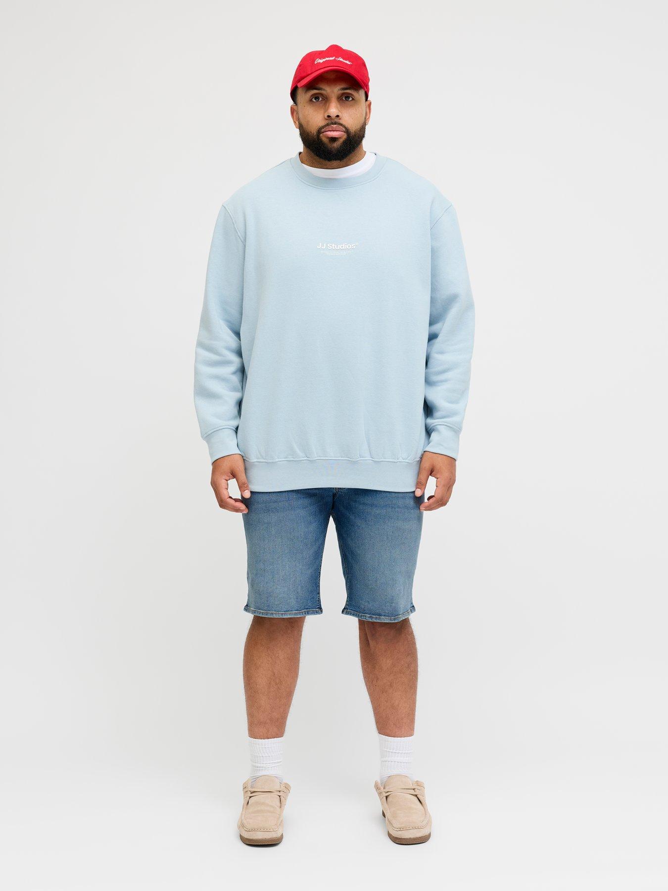 Image 3 of 7 of Jack & Jones Plus Rick Original Denim Shorts - Blue