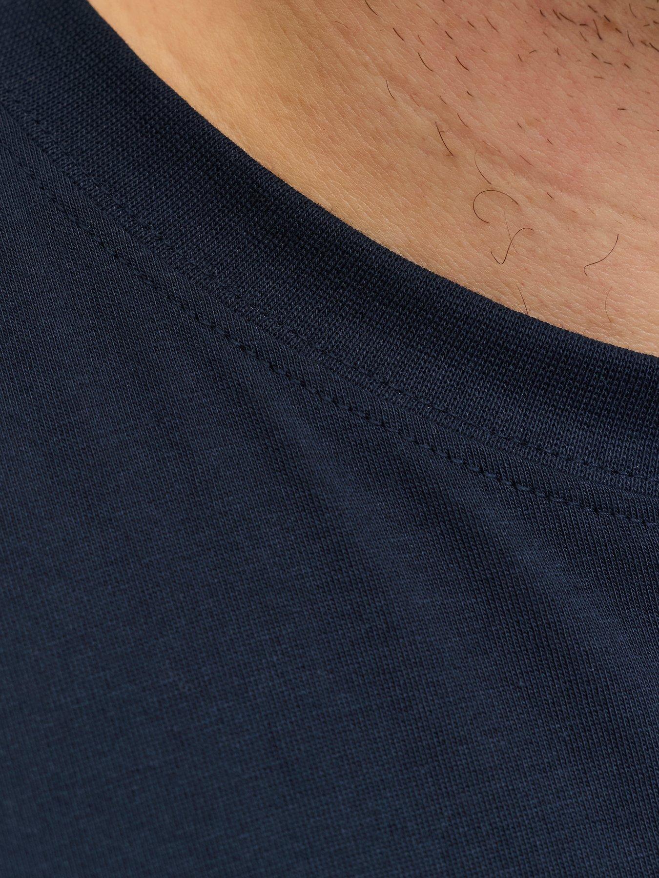 Image 6 of 7 of Jack & Jones Plus Denver Graphic T-Shirt - Navy