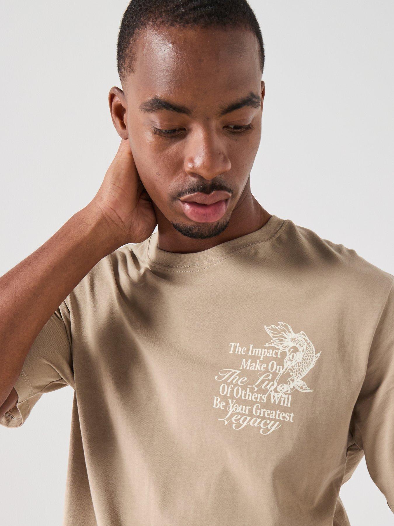 Image 5 of 5 of Jack & Jones Graphic T-Shirt - Khaki