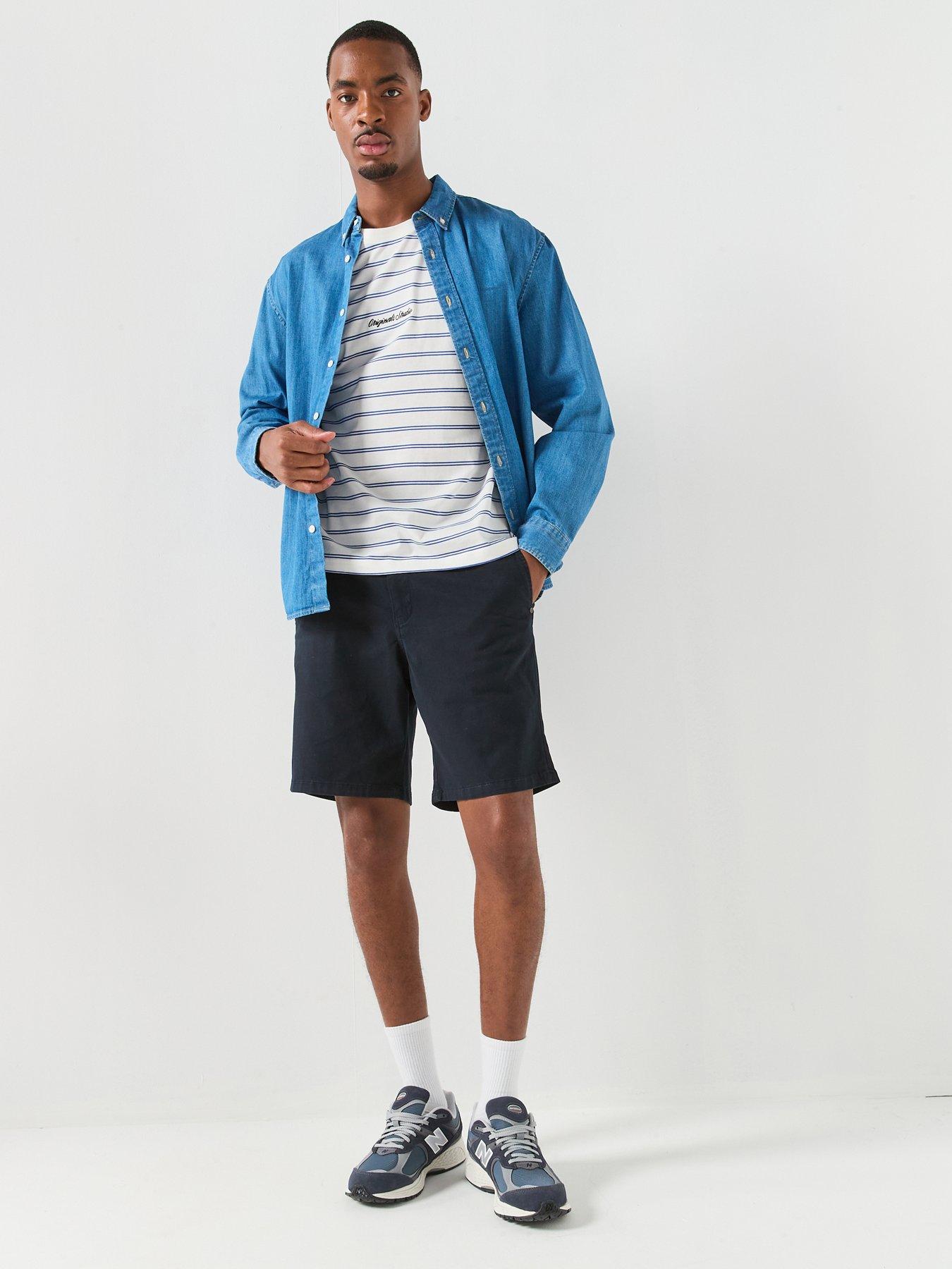 Image 3 of 4 of Jack & Jones Stripe T-Shirt - Blue