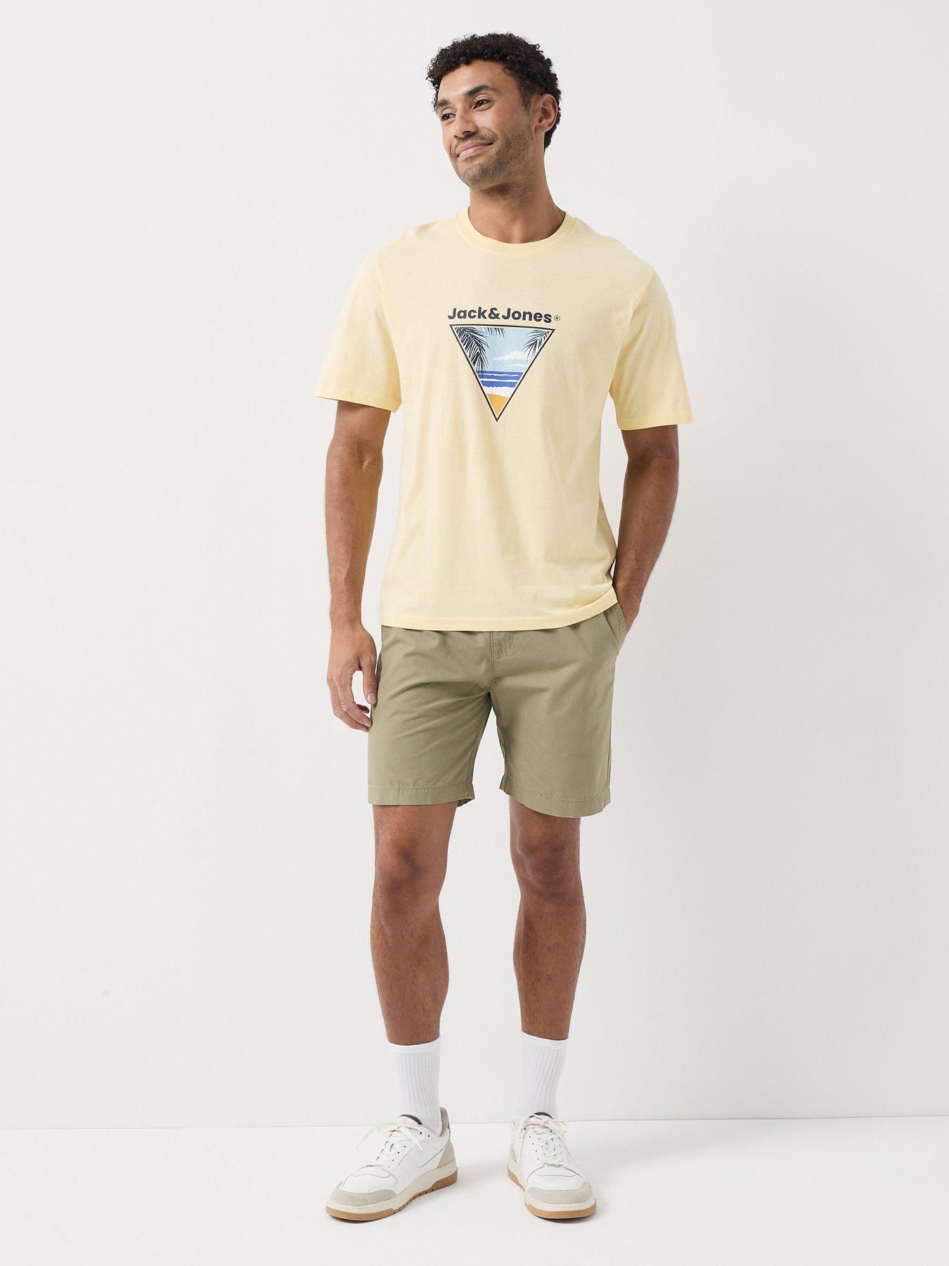 Image 3 of 6 of Jack & Jones Drew Jogger Shorts - Green