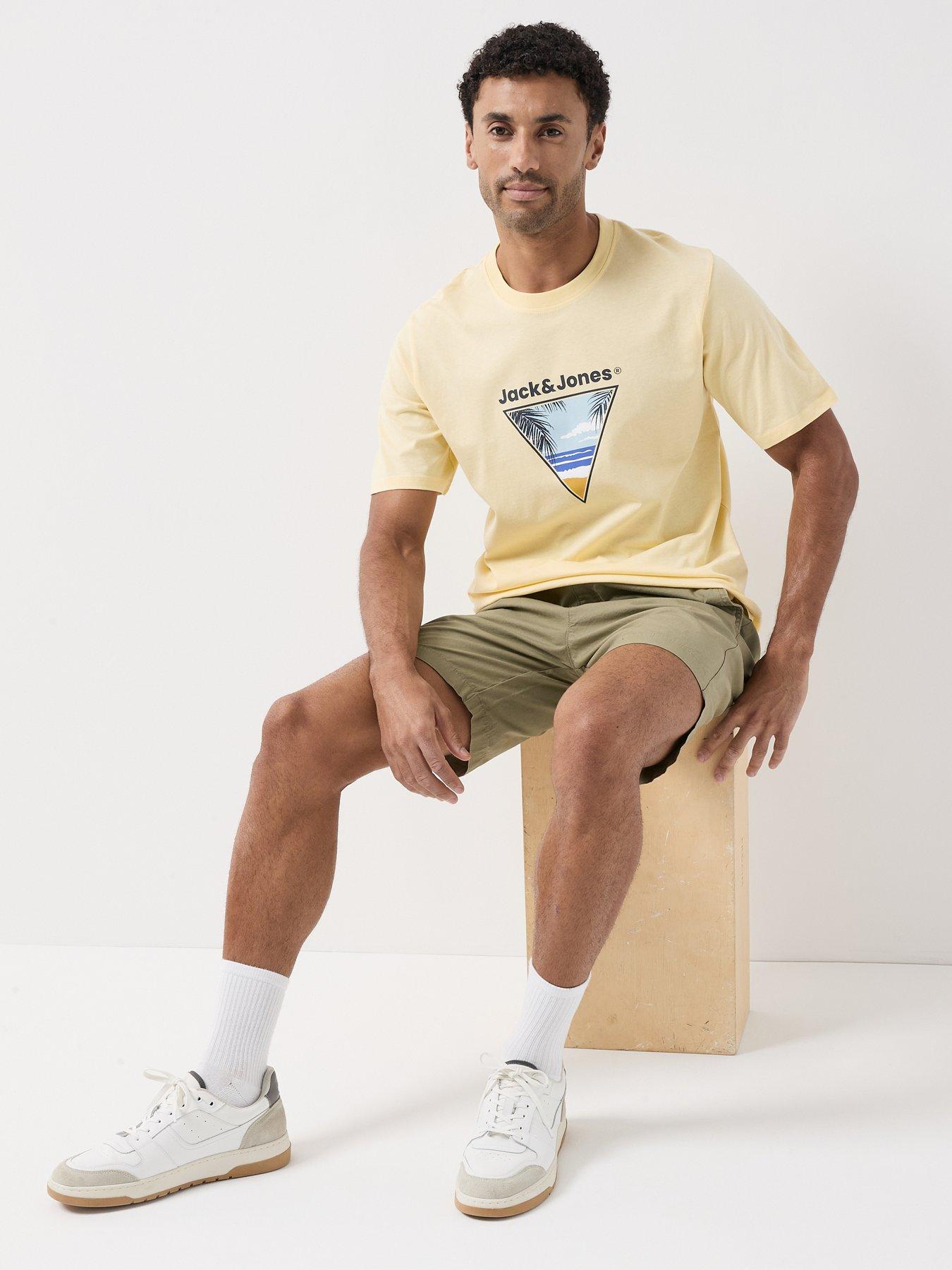 Image 5 of 6 of Jack & Jones Drew Jogger Shorts - Green