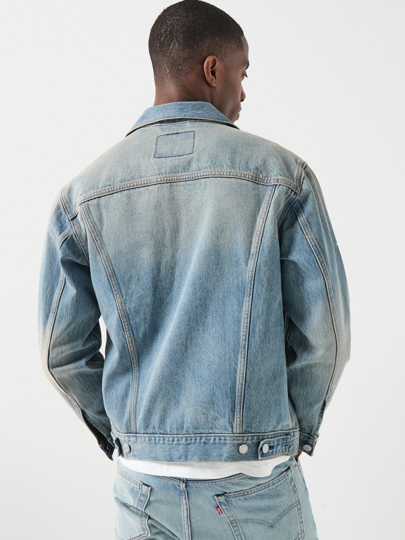  image of levis-relaxed-fit-denim-trucker-jacket-blue