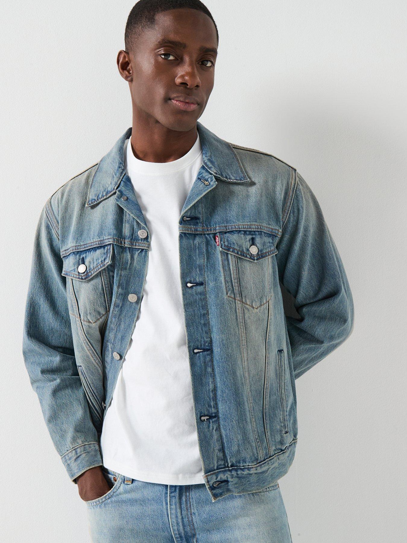  image of levis-relaxed-fit-denim-trucker-jacket-blue