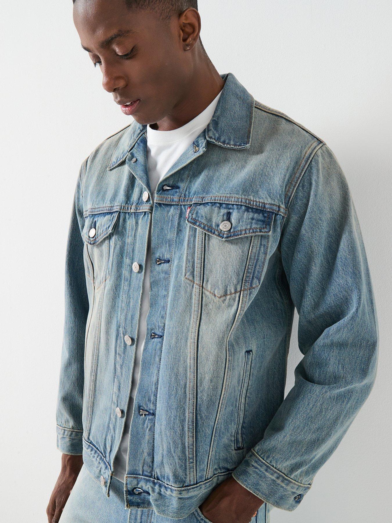  image of levis-relaxed-fit-denim-trucker-jacket-blue