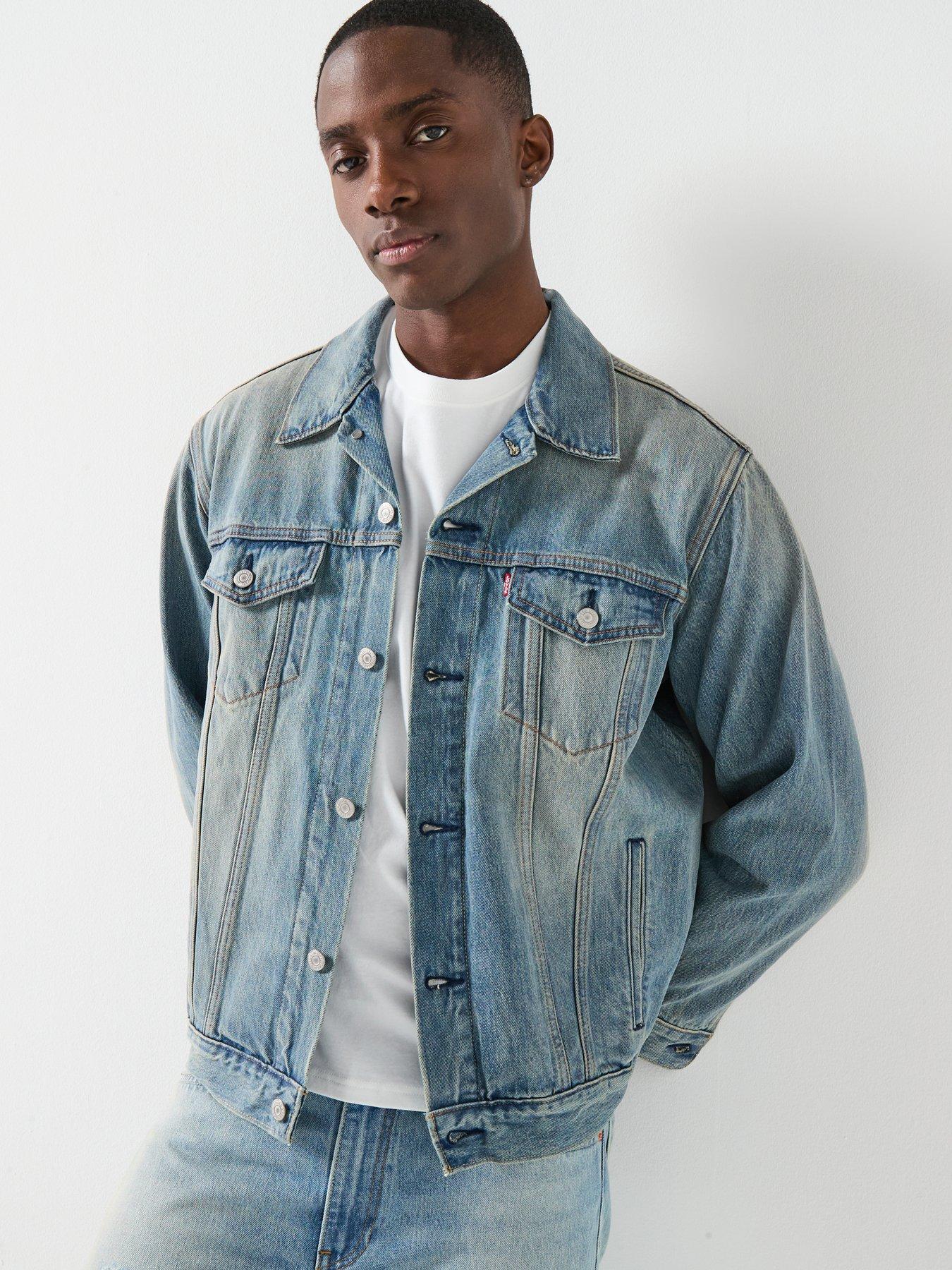  image of levis-relaxed-fit-denim-trucker-jacket-blue