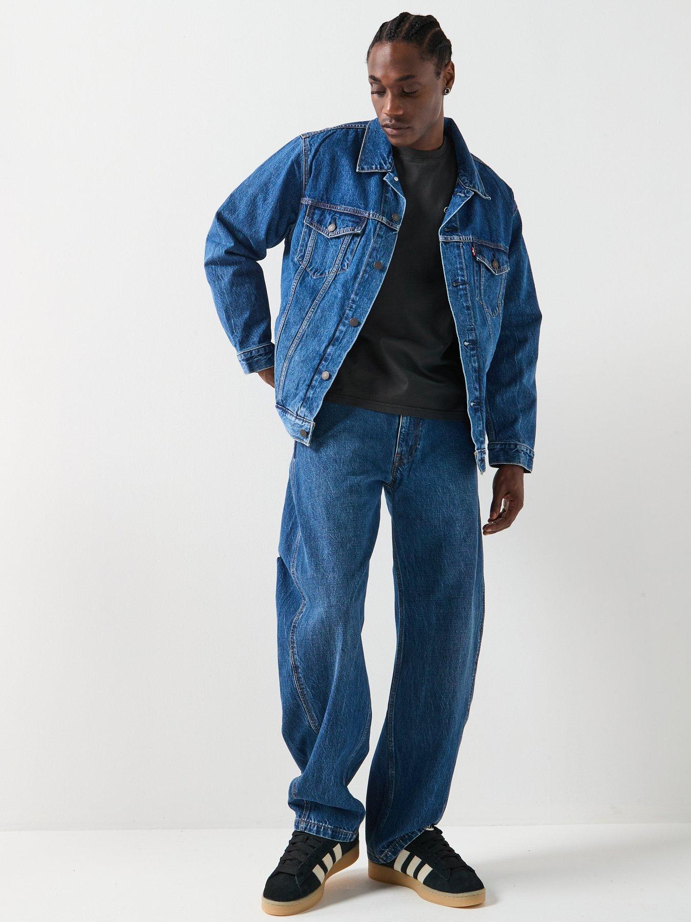  image of levis-relaxed-fit-denim-trucker-jacket-blue