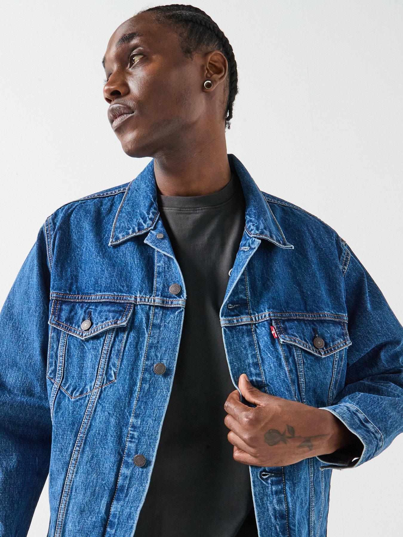  image of levis-relaxed-fit-denim-trucker-jacket-blue