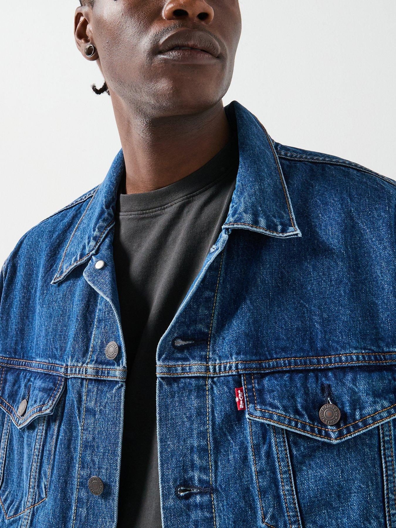  image of levis-relaxed-fit-denim-trucker-jacket-blue