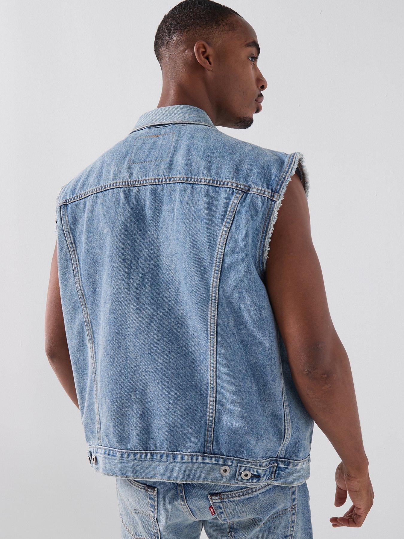 Image 2 of 4 of Levi's Relaxed Fit Denim Trucker Vest - Light Blue