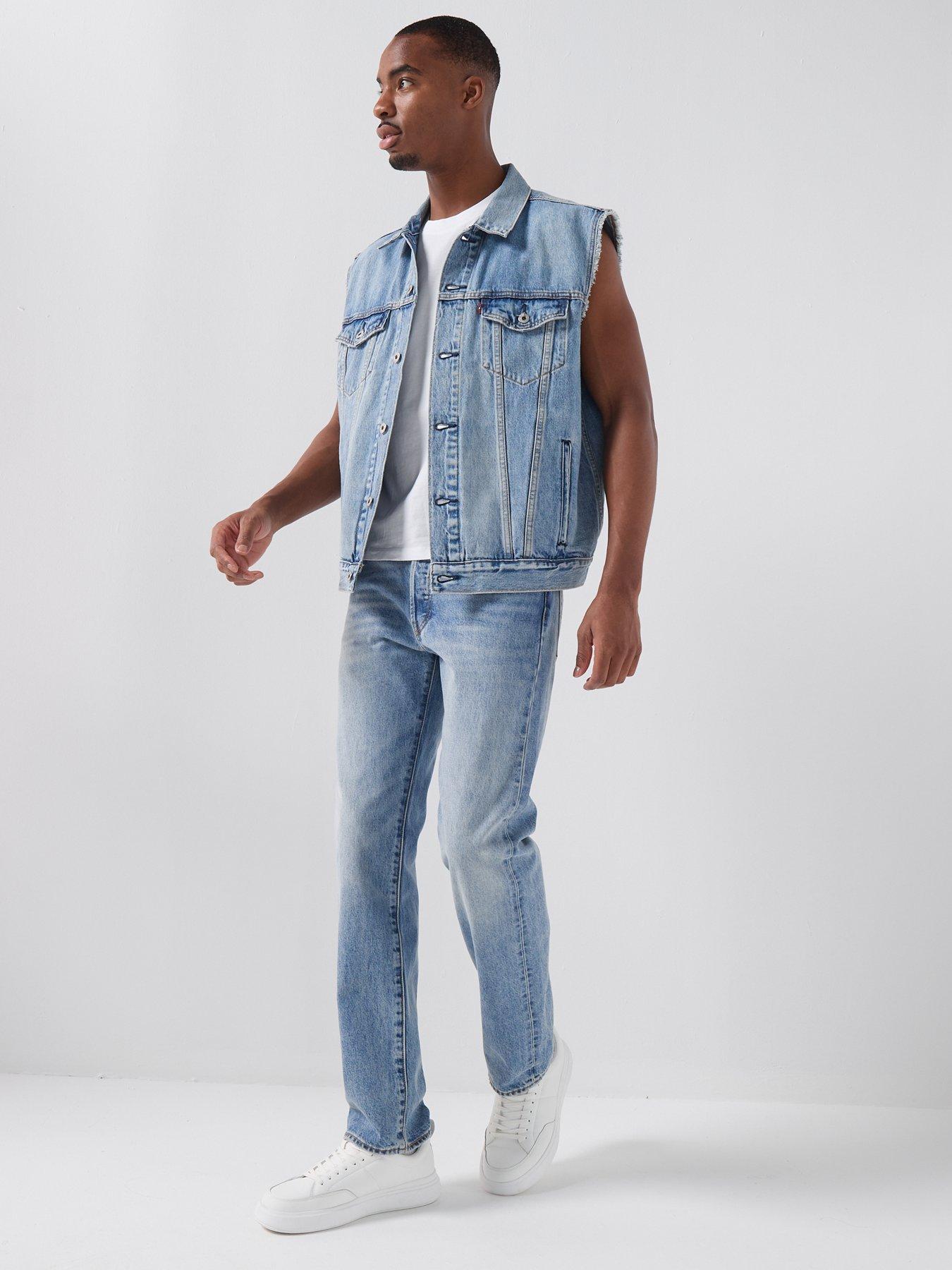 Image 3 of 4 of Levi's Relaxed Fit Denim Trucker Vest - Light Blue