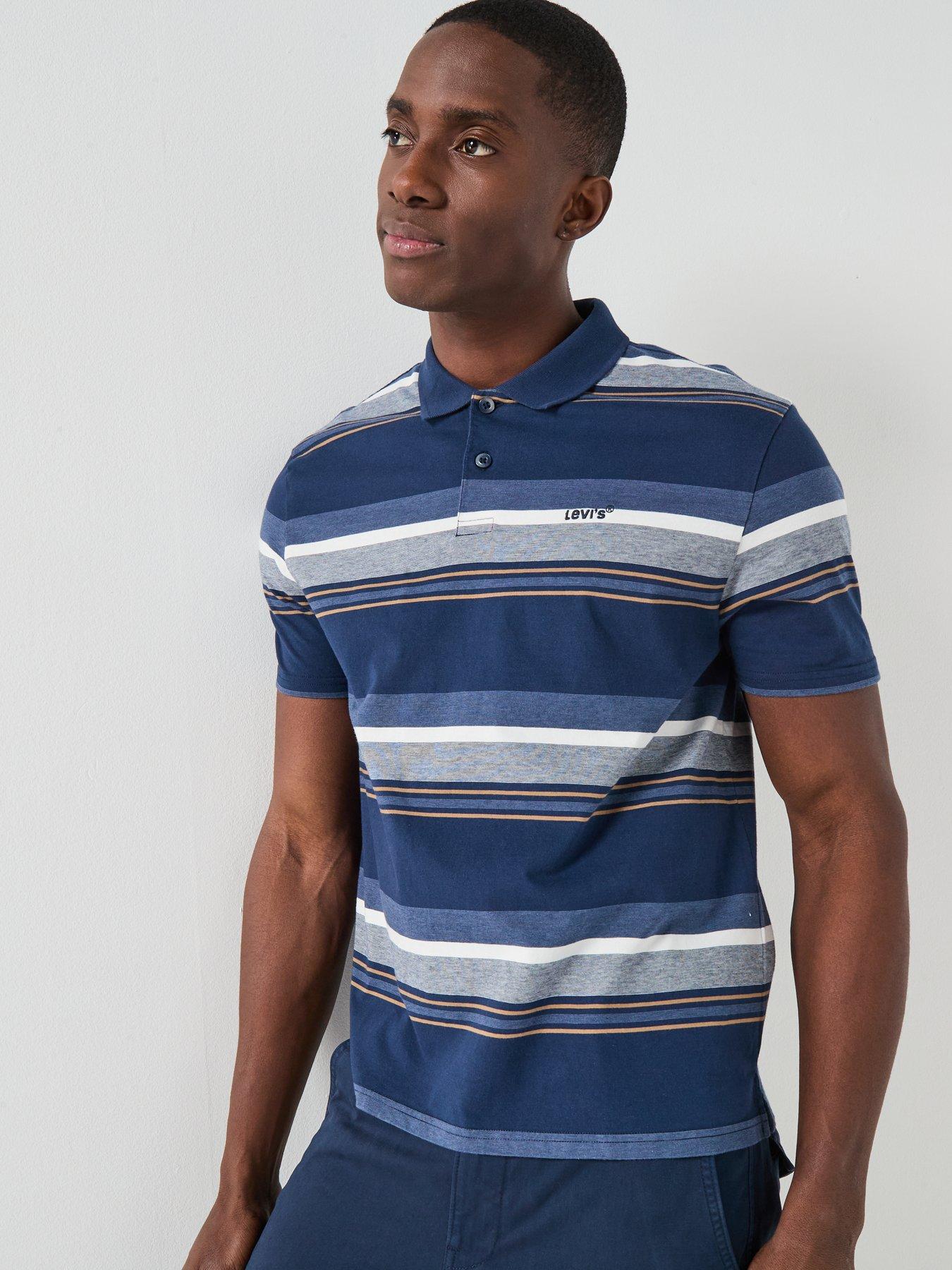  image of levis-authentic-striped-polo-shirt-navy