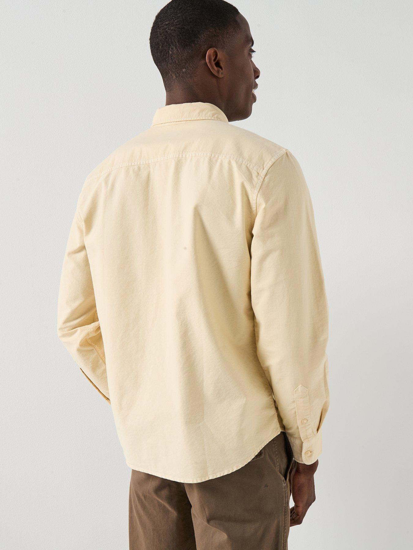  image of levis-authentic-button-down-long-sleeve-shirt-yellow