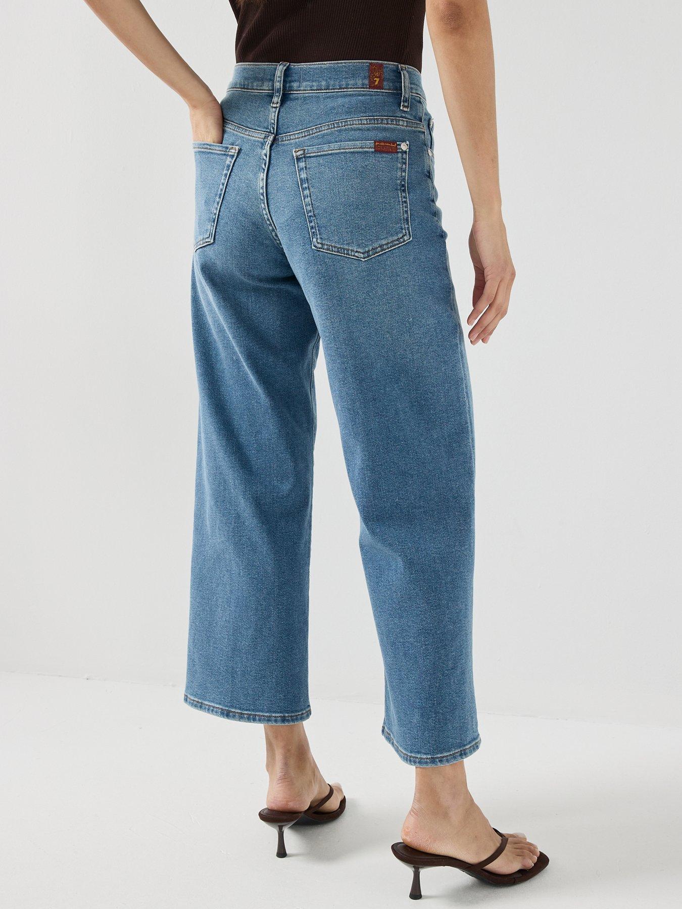 Image 2 of 5 of 7 FOR ALL MANKIND Luxe Vintage Stovepipe Straight Ankle - Blue