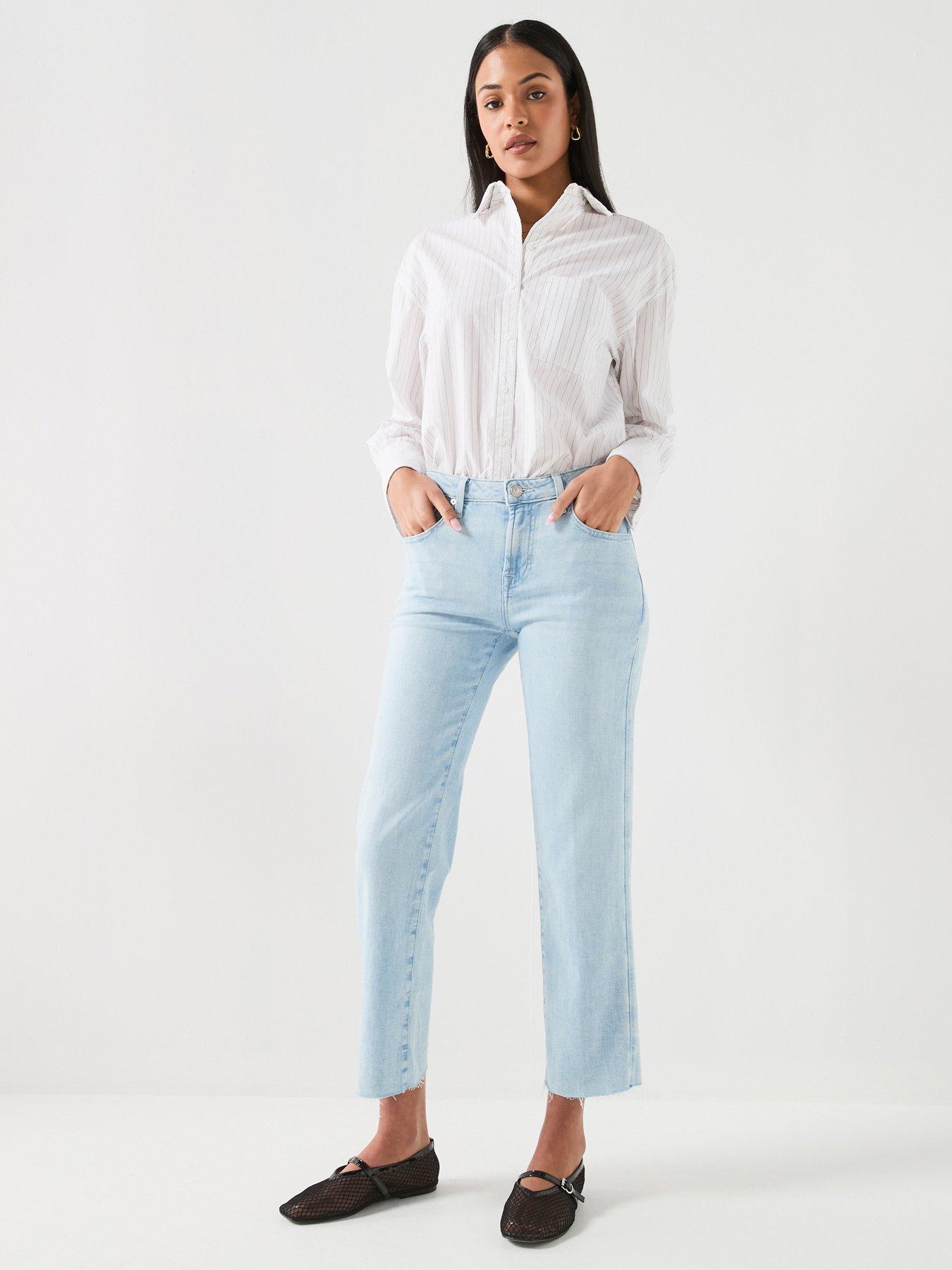 7 FOR ALL MANKIND Calie Straight Ankle - Blue
