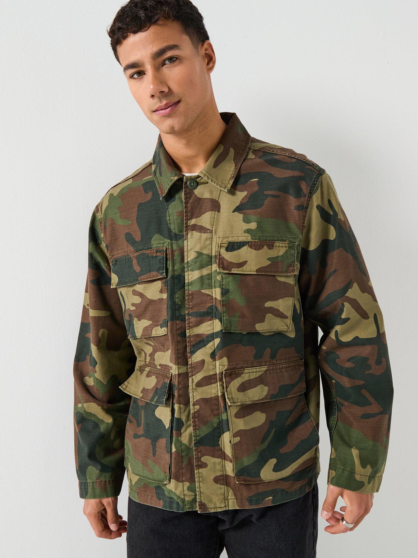  image of levis-frisko-camo-print-jacket-green
