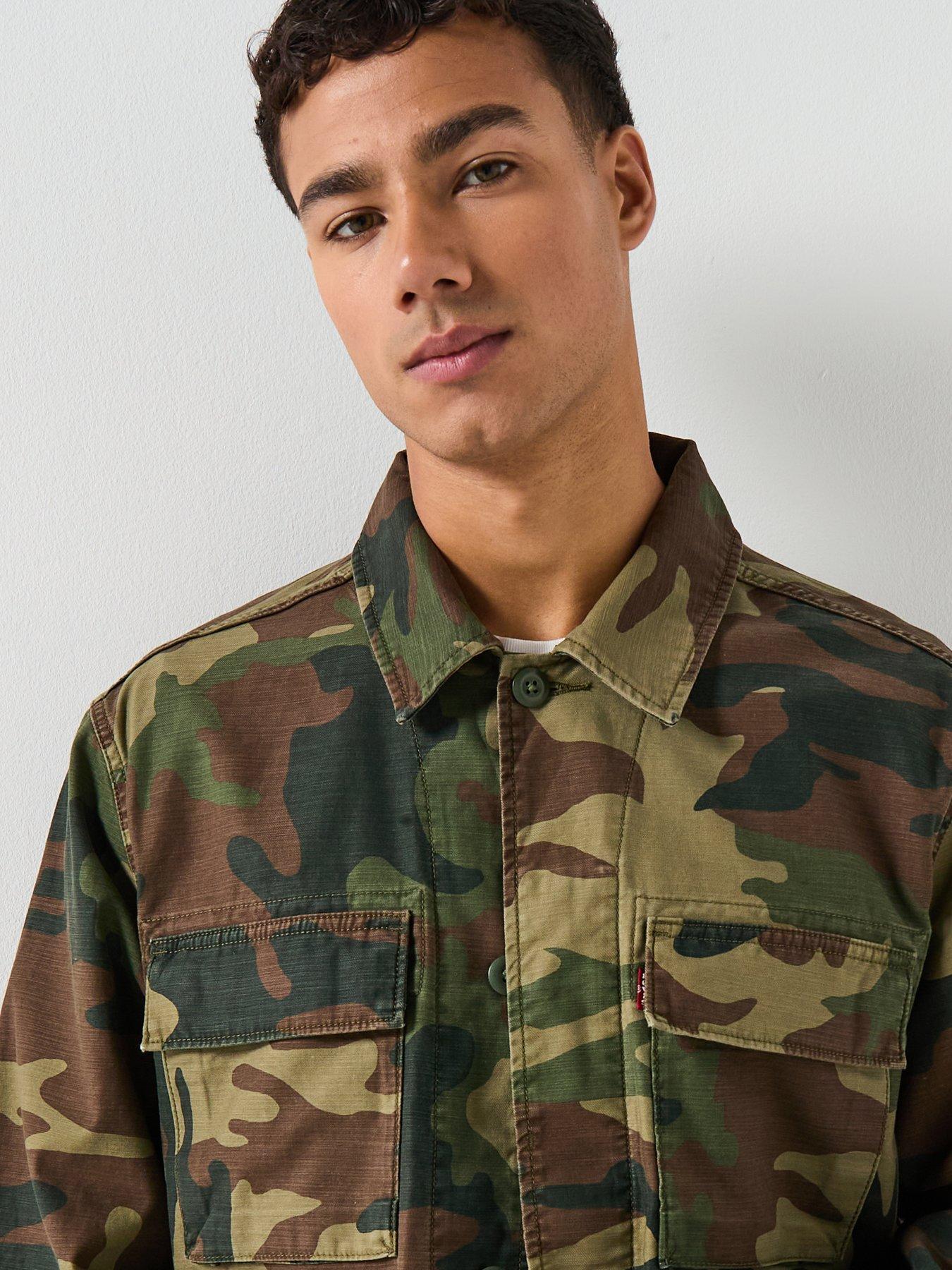  image of levis-frisko-camo-print-jacket-green