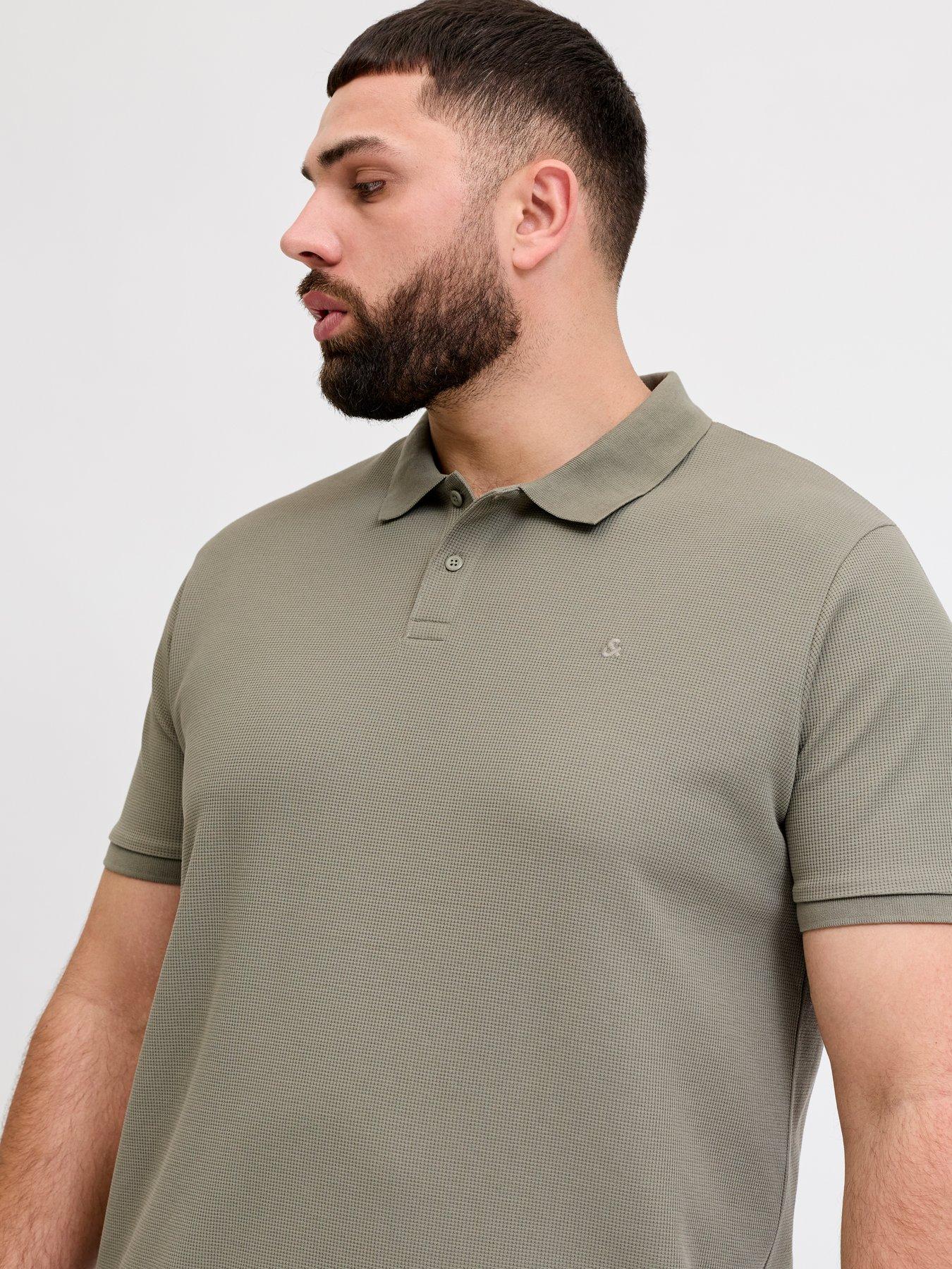 Image 2 of 7 of Jack & Jones Plus Austin Polo Shirt - Khaki