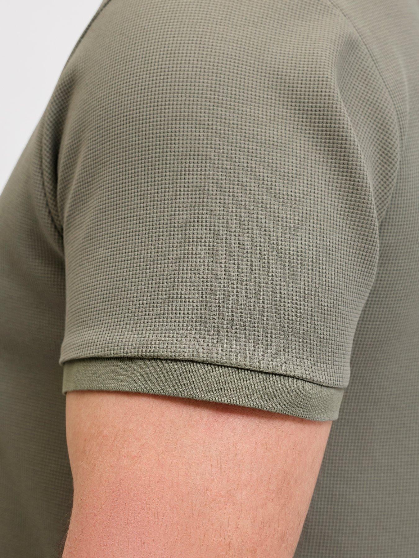 Image 6 of 7 of Jack & Jones Plus Austin Polo Shirt - Khaki