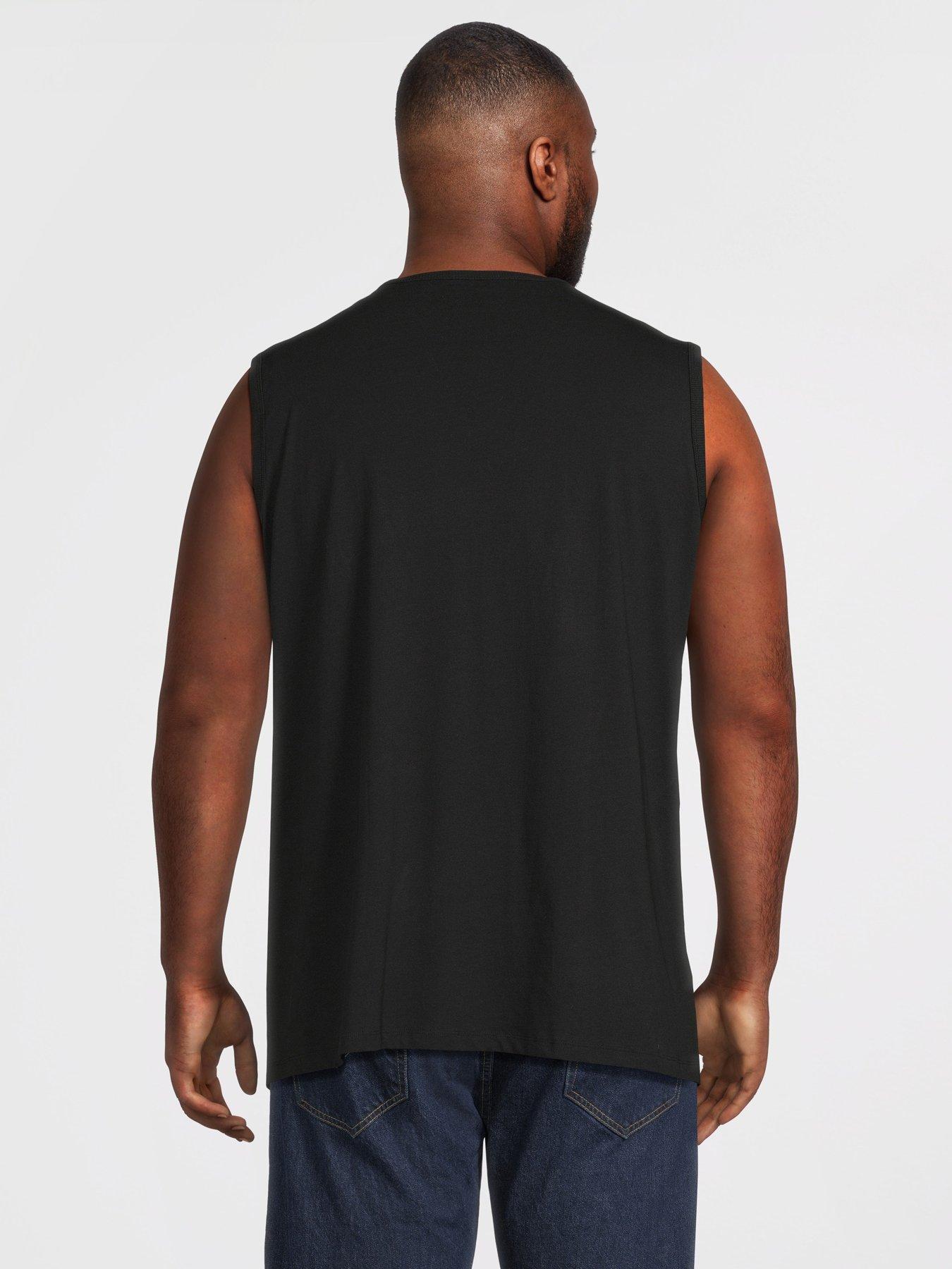 Image 2 of 5 of Jack & Jones Plus Honolulu Pocket Vest - Black