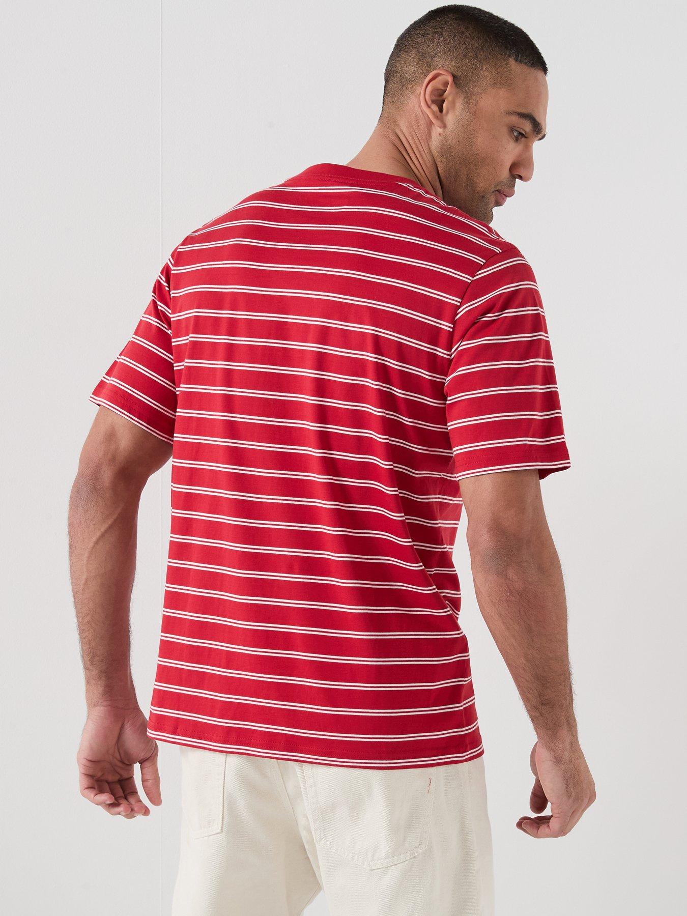  image of jack-jones-nantucket-script-chest-t-shirt-red