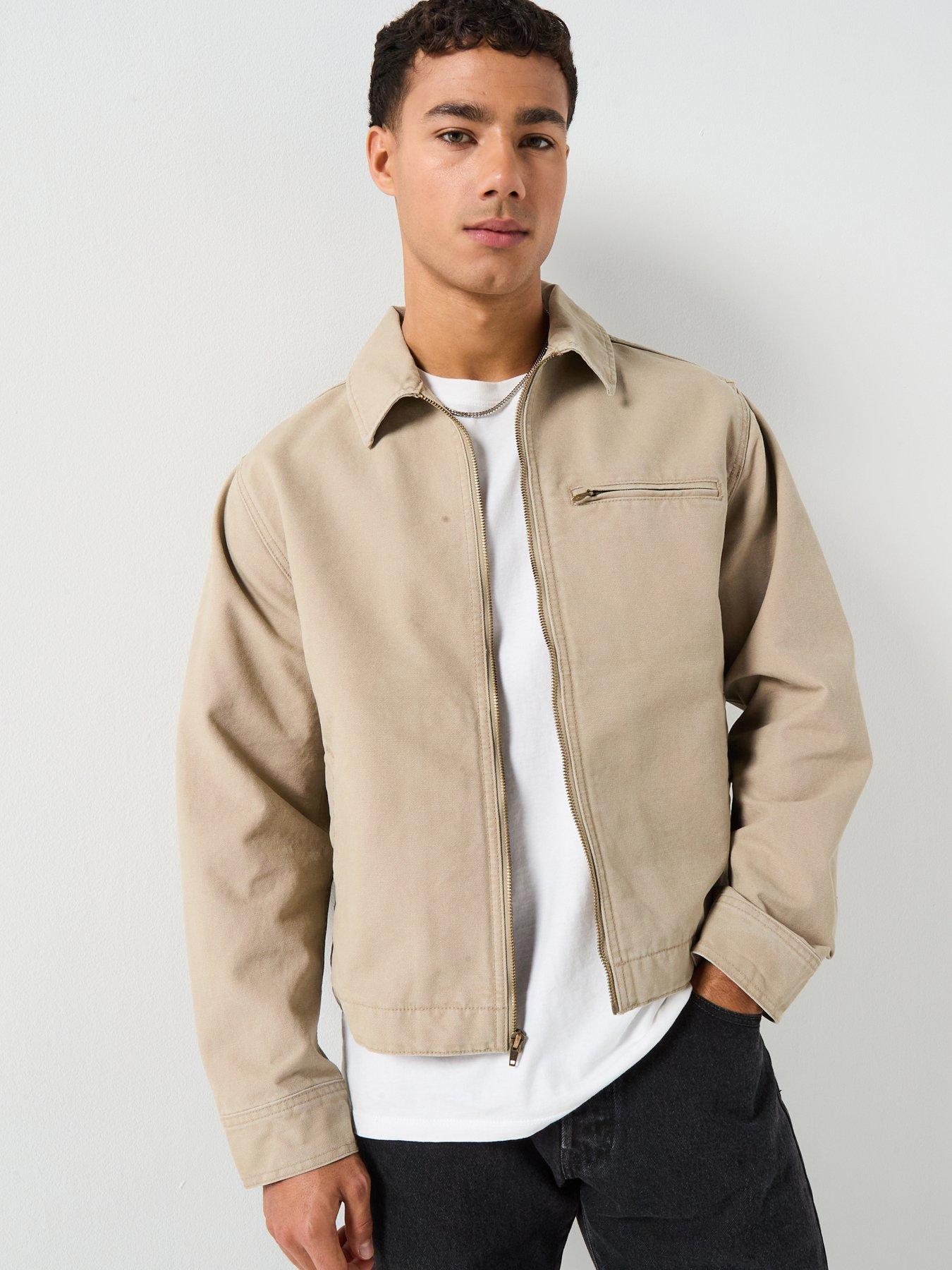 front image of levis-cristobal-garage-jacket-beige