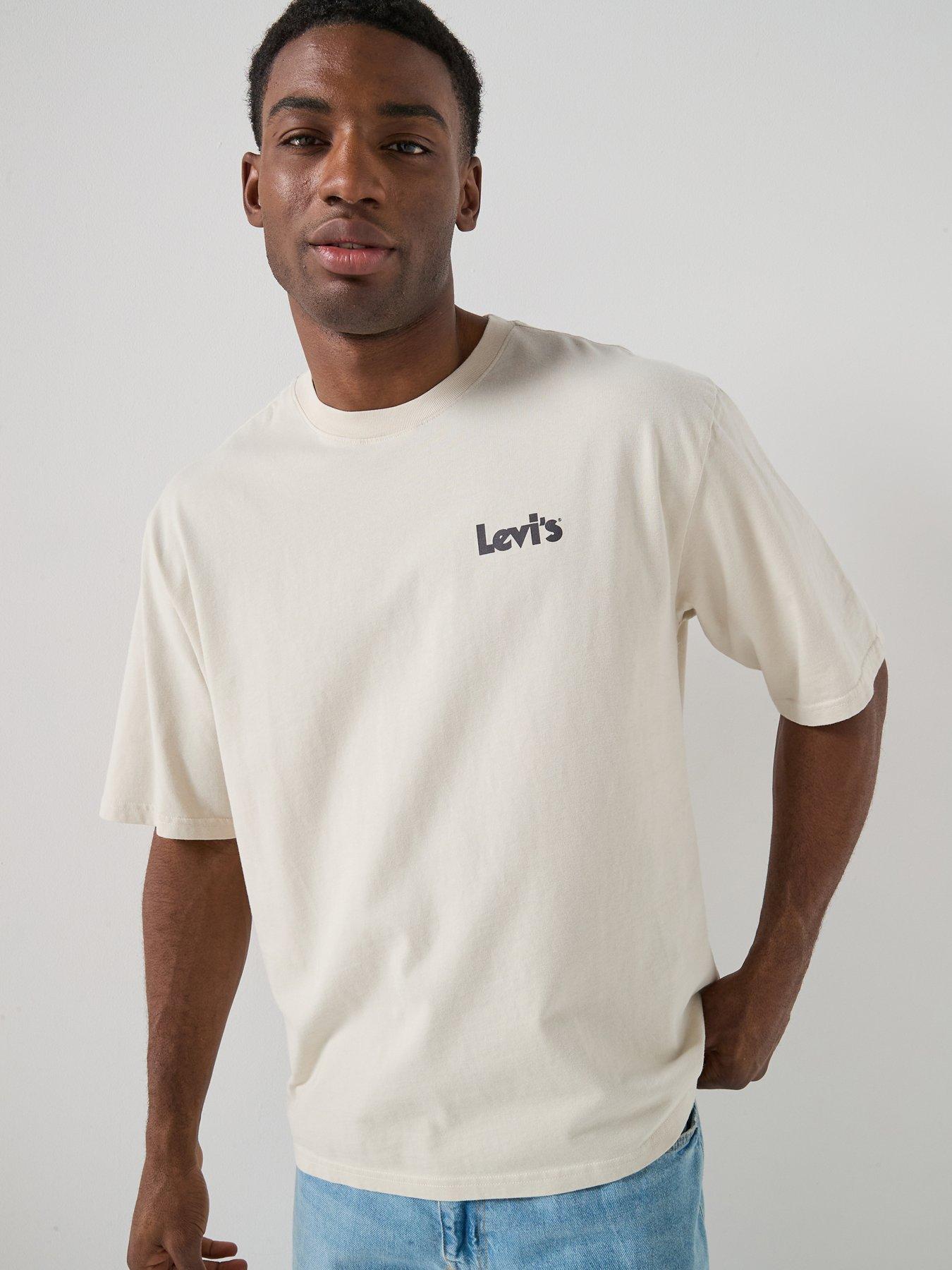 Levi's Abstract Mineral Back Graphic Half Sleeve T-Shirt - White