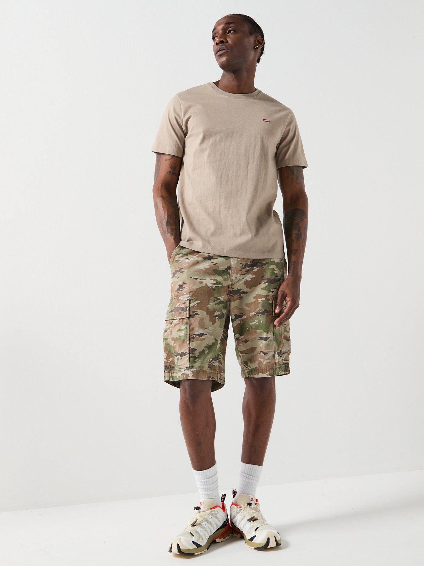 image of levis-carrier-camo-print-cargo-shorts
