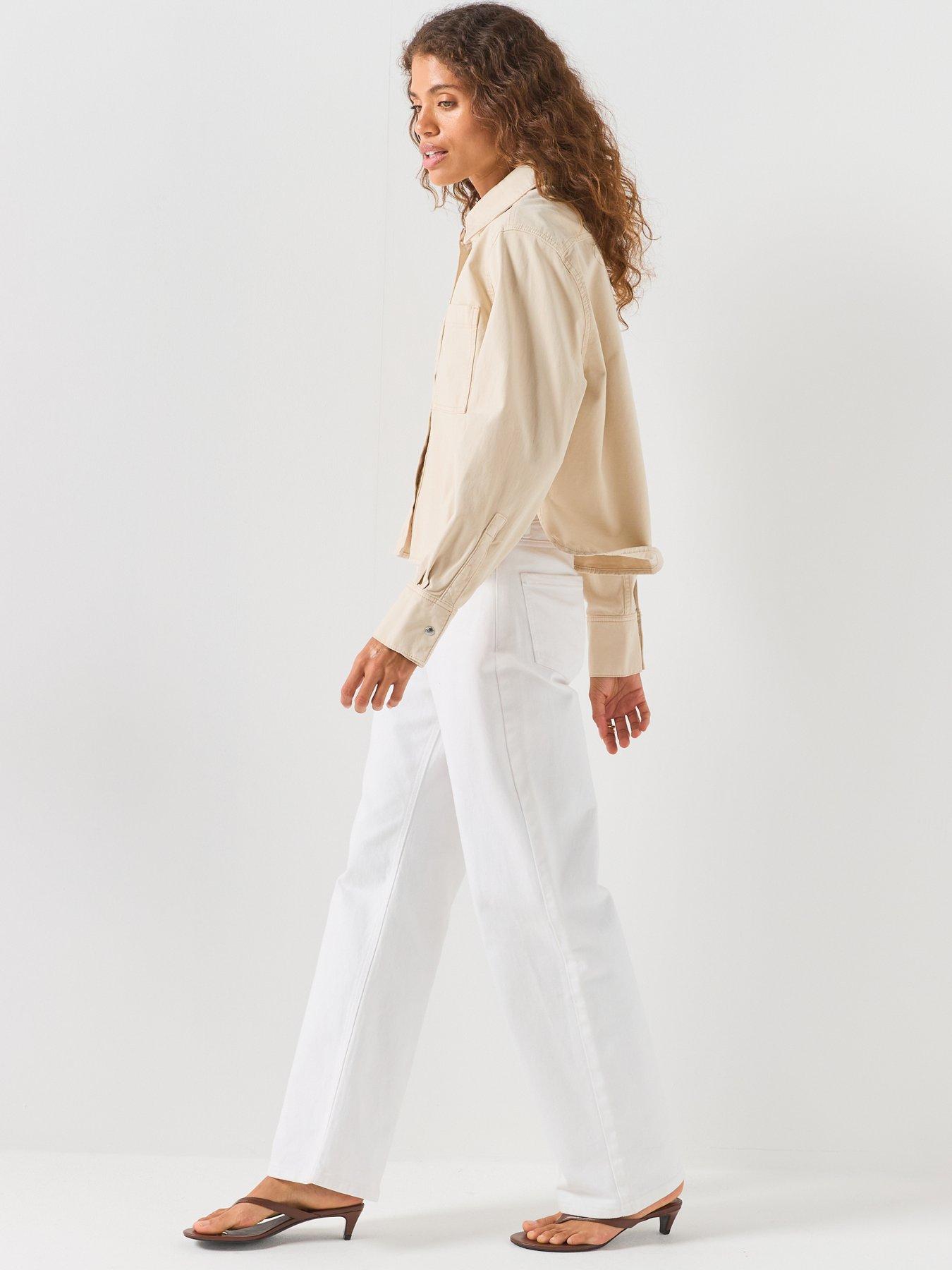 Image 4 of 6 of 7 FOR ALL MANKIND Comfort Twill Ivy Shirt - Cream