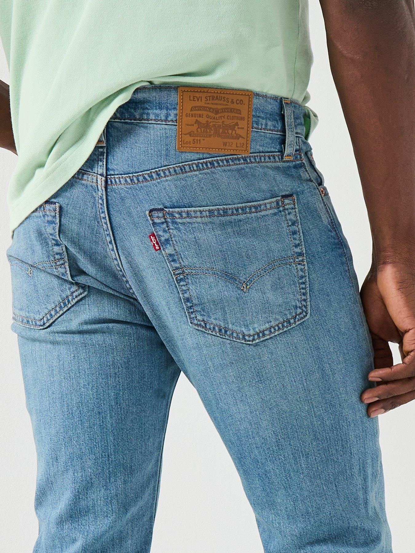 Image 4 of 5 of Levi's 511 Slim Fit Jeans - Find A Way Lightweight Light Blue