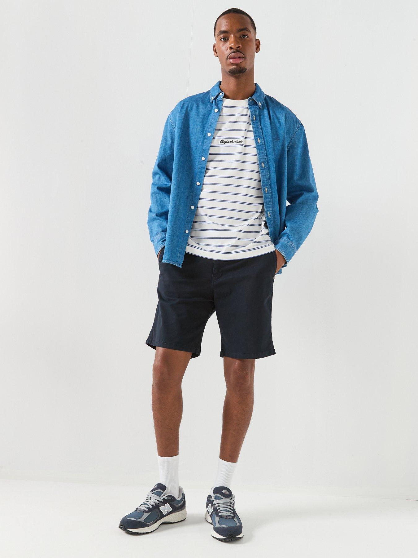 Image 3 of 5 of Jack & Jones Ace Vance Chino Shorts - Navy