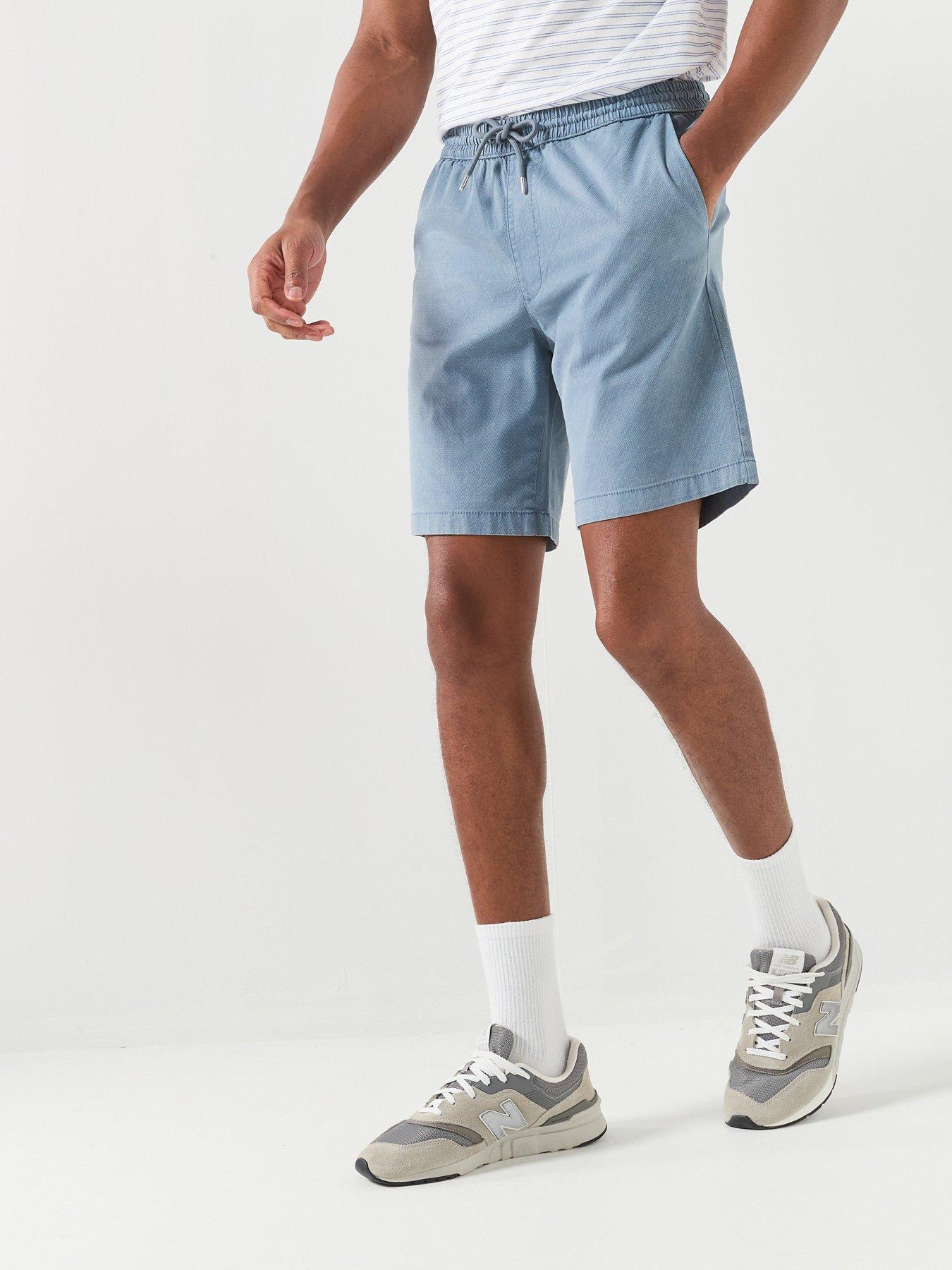 Jack & Jones Jaiden Carter Wash Dob Shorts - Blue