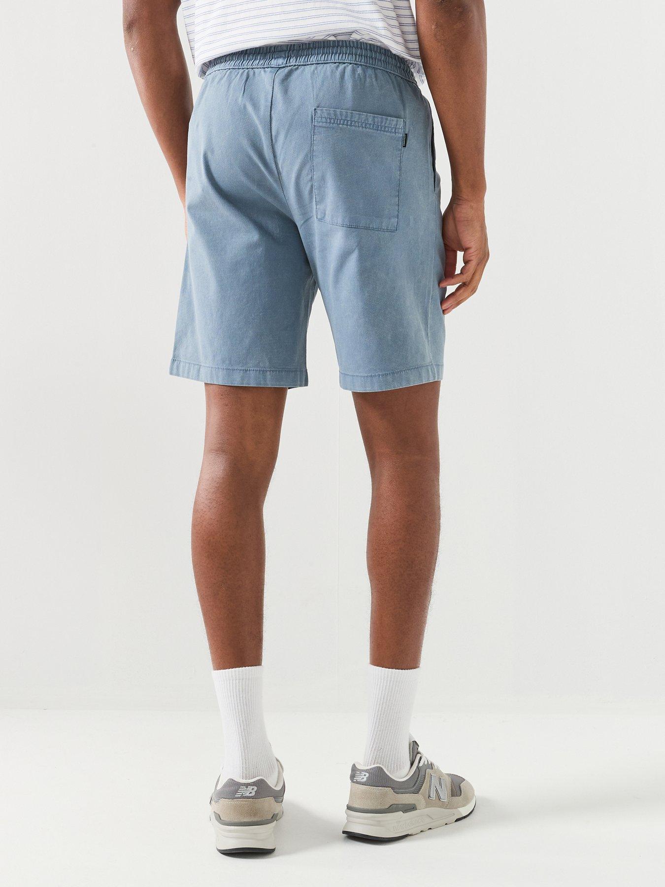 Image 2 of 5 of Jack & Jones Jaiden Carter Wash Dob Shorts - Blue