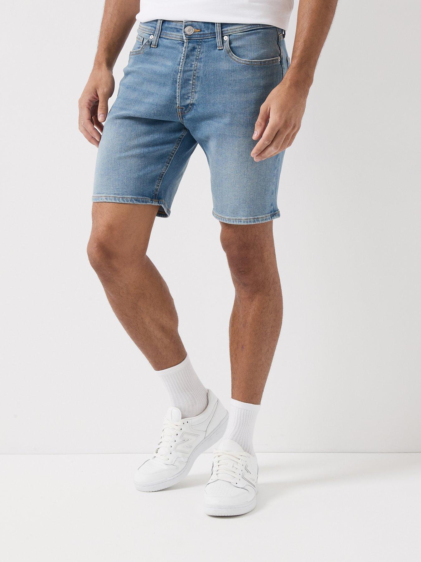 Image 1 of 5 of Jack & Jones Rick Original Denim Shorts - Light Blue