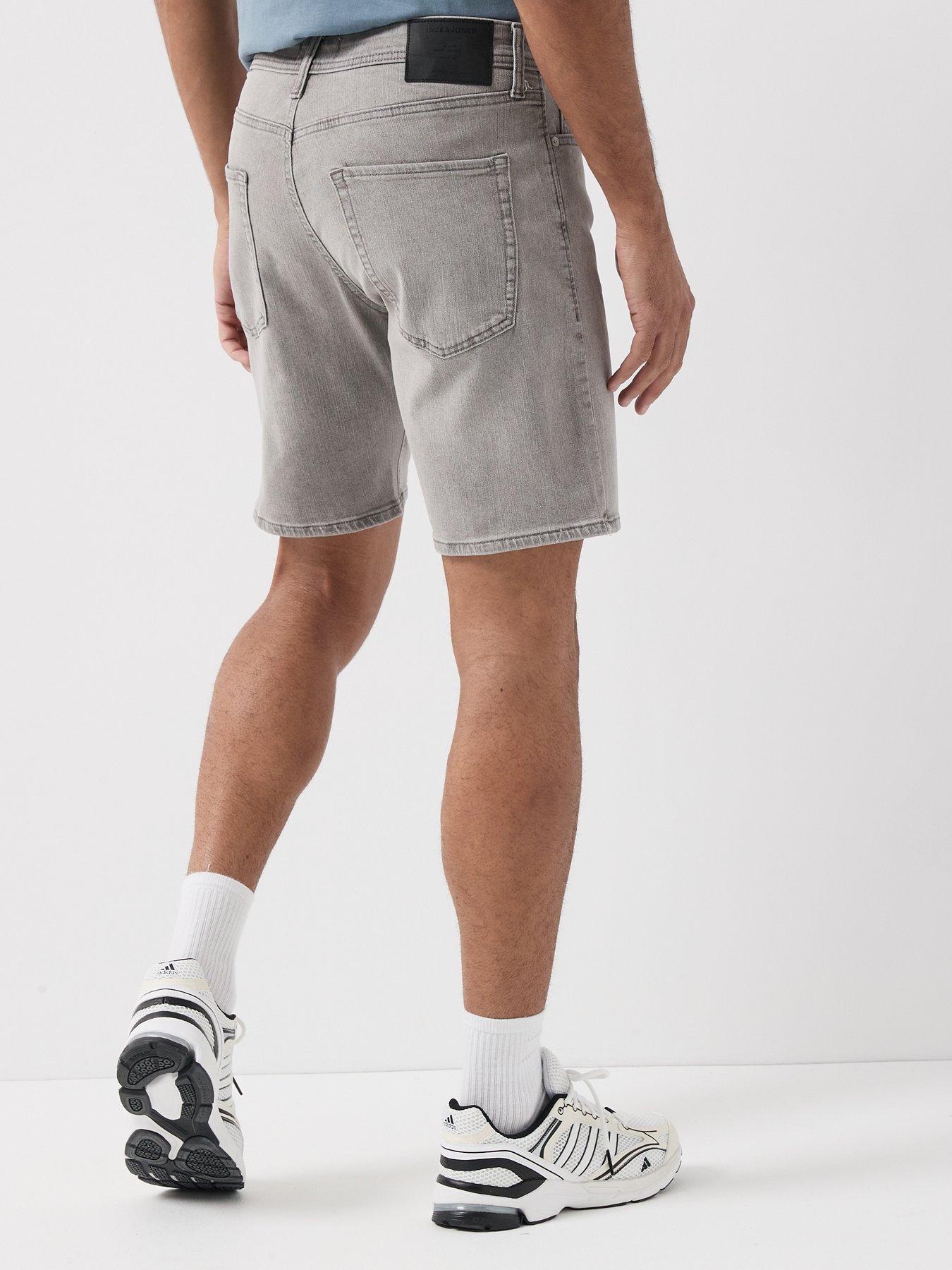 Image 2 of 5 of Jack & Jones Rick Original Denim Shorts - Grey