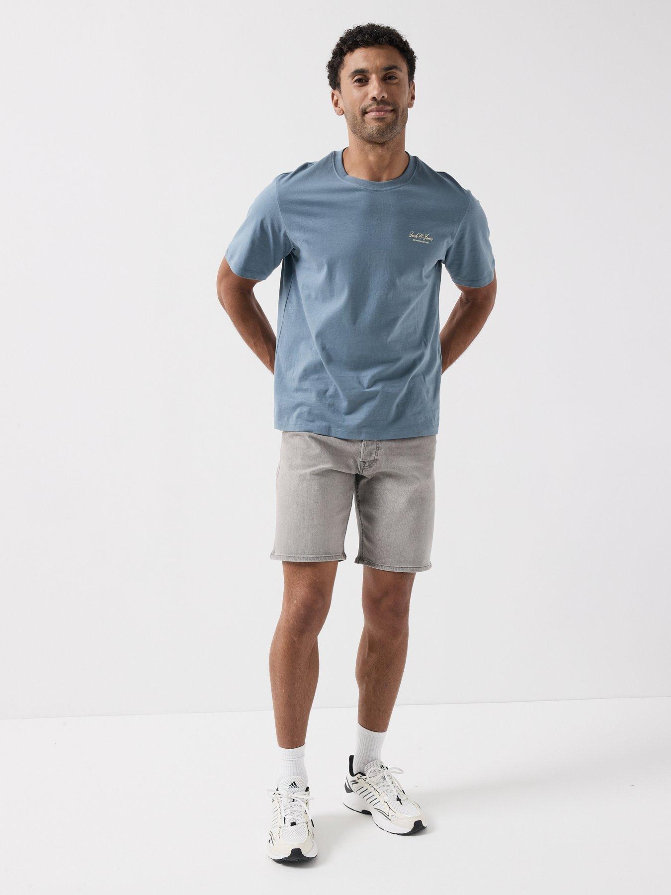 Image 3 of 5 of Jack & Jones Rick Original Denim Shorts - Grey