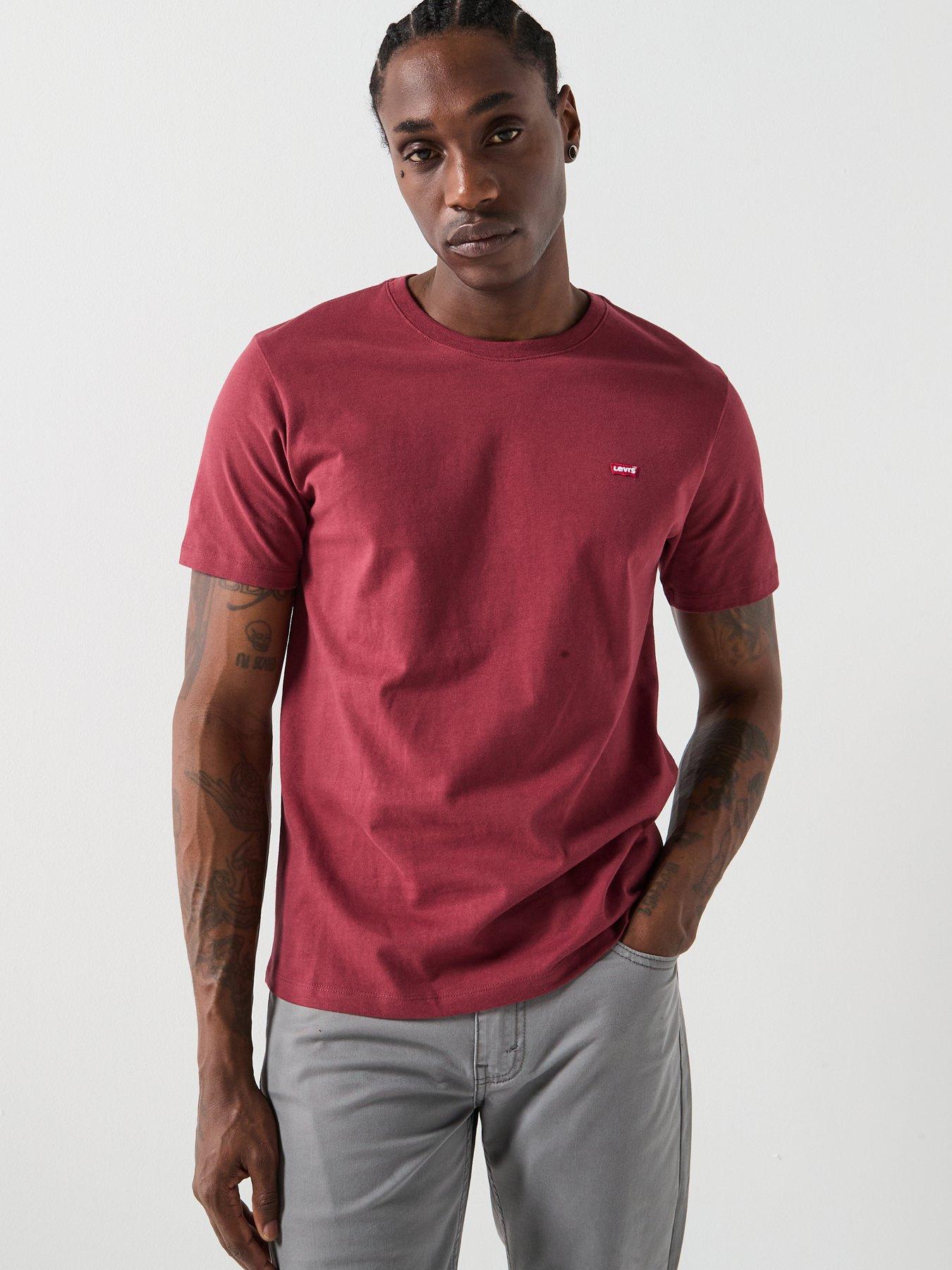 Image 1 of 5 of Levi's Original Housemark Logo Short Sleeve T-Shirt - Dark Red