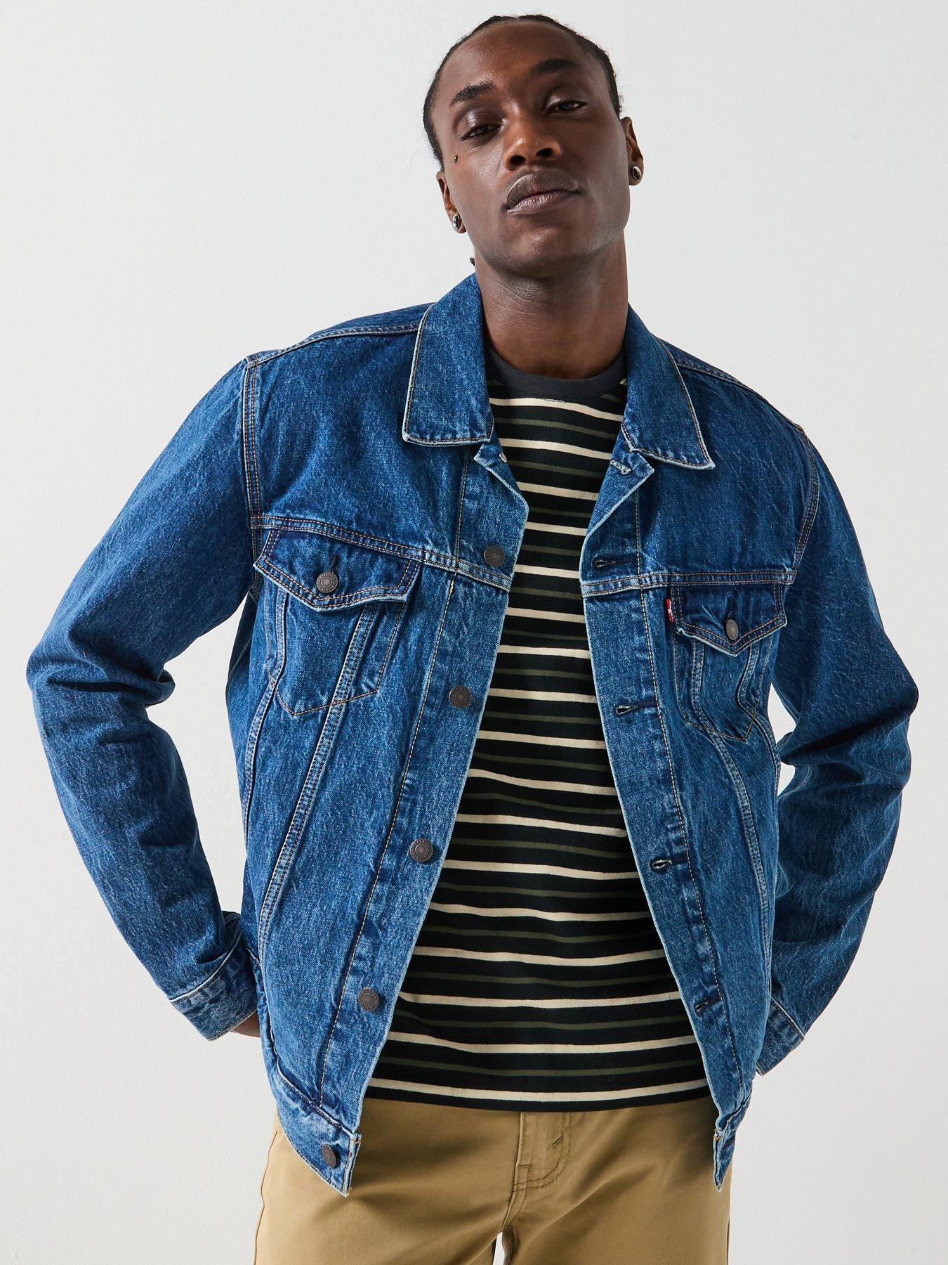  image of levis-denim-trucker-jacket-dark-blue