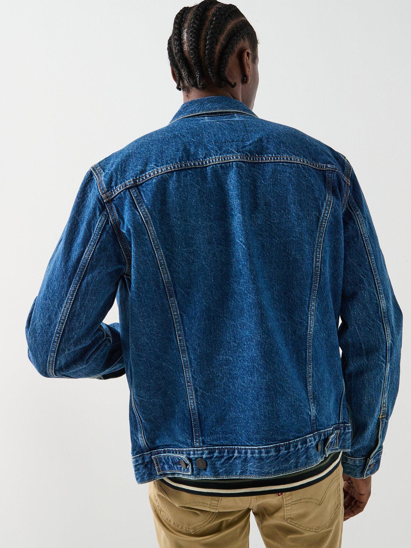  image of levis-denim-trucker-jacket-dark-blue