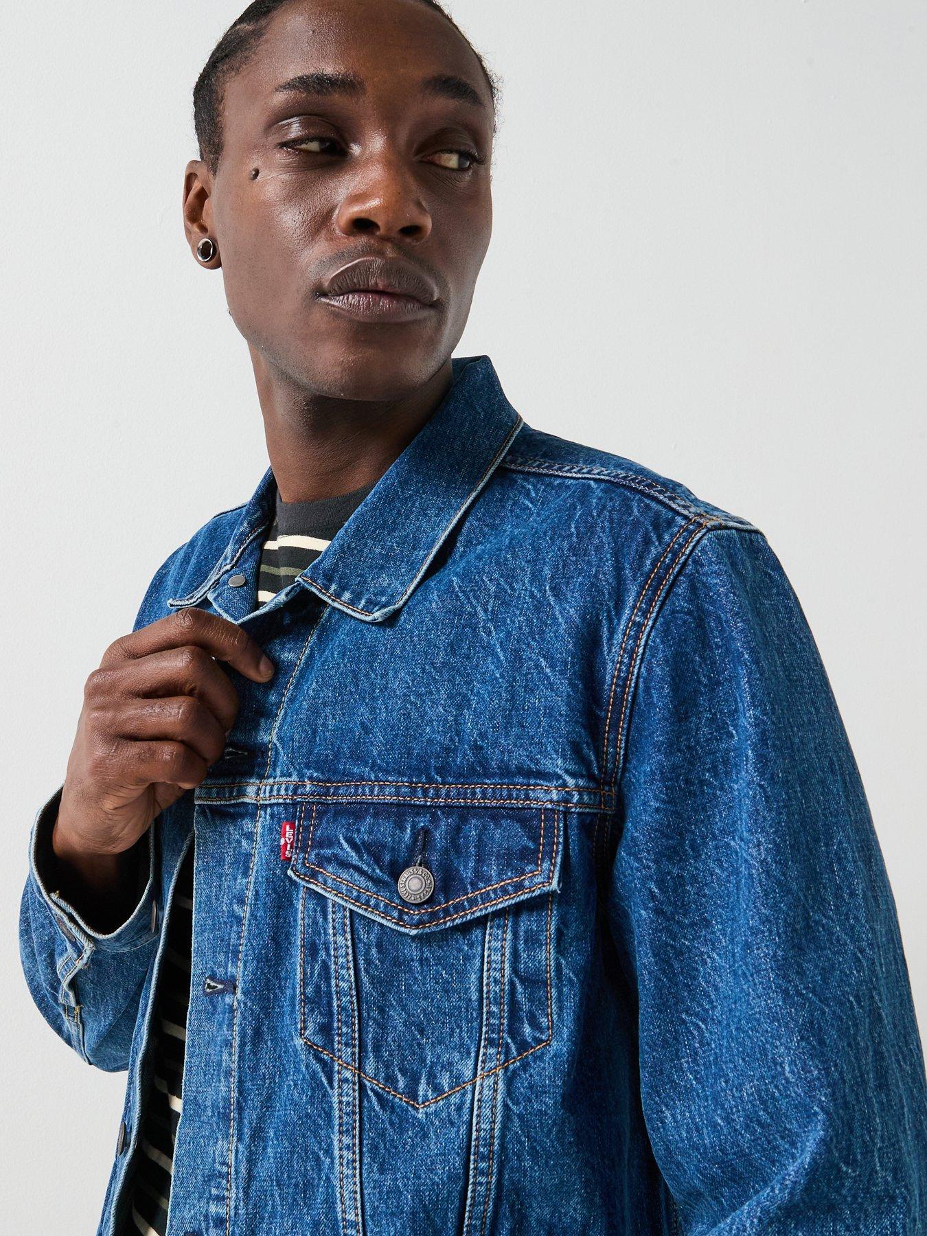  image of levis-denim-trucker-jacket-dark-blue
