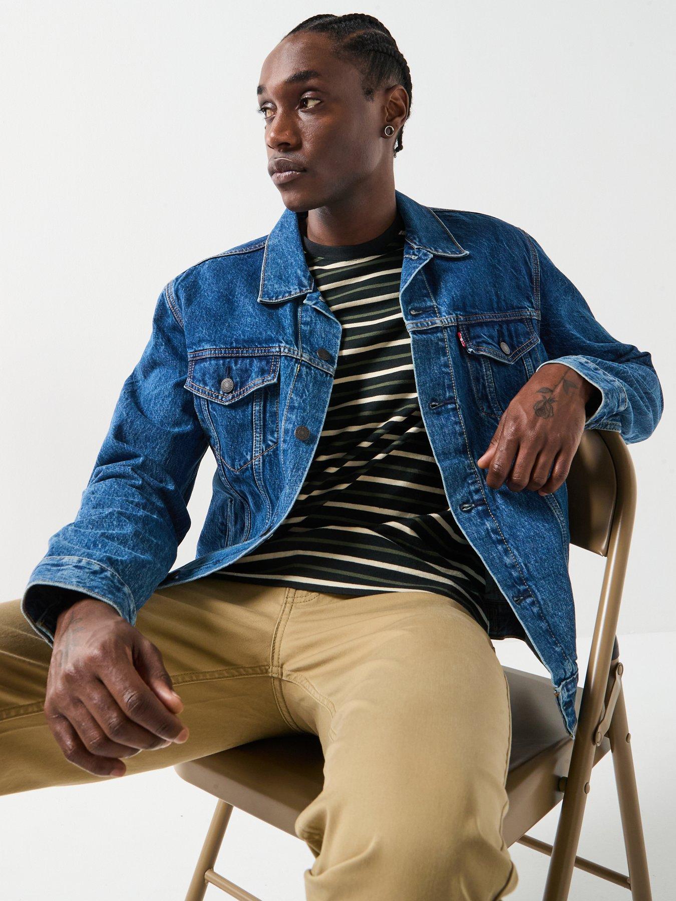  image of levis-denim-trucker-jacket-dark-blue