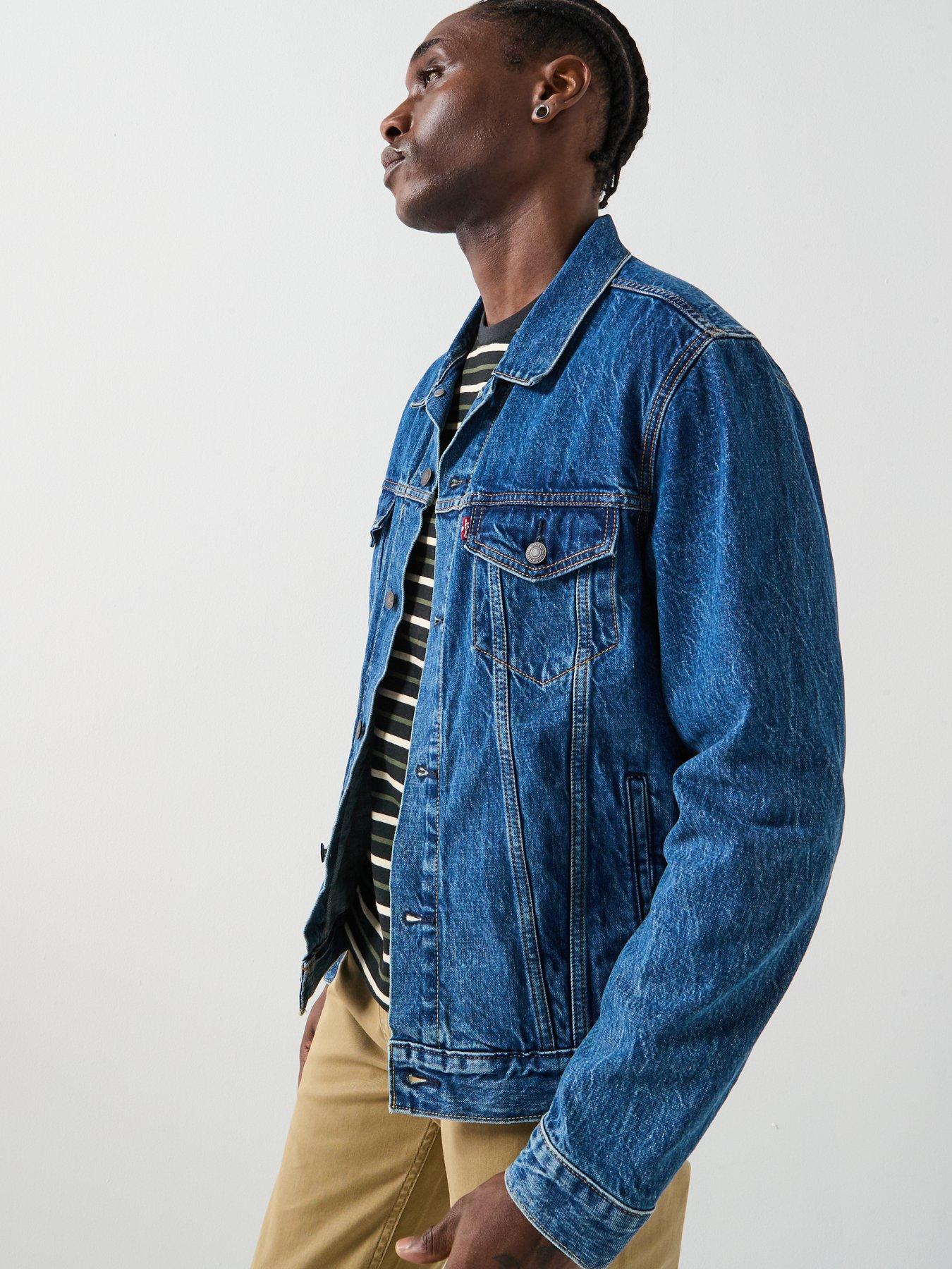 image of levis-denim-trucker-jacket-dark-blue