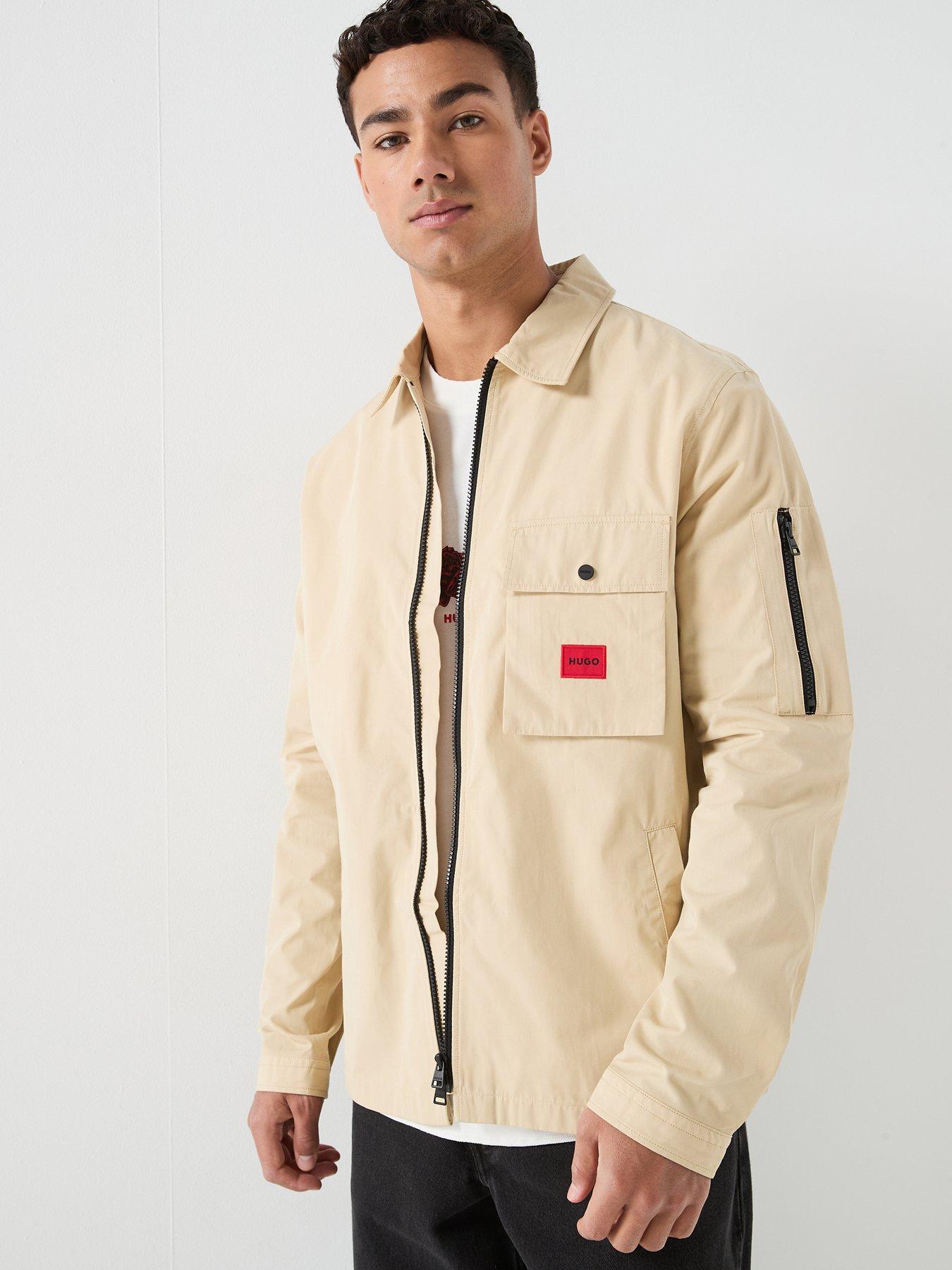  image of hugo-emmond-overshirt-beige