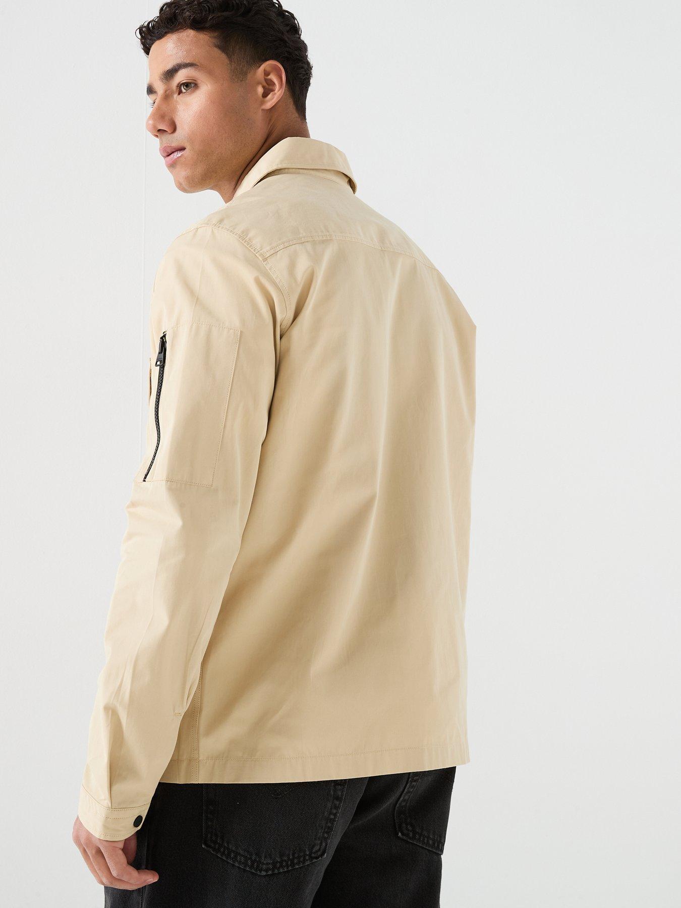 stillFront image of hugo-emmond-overshirt-beige