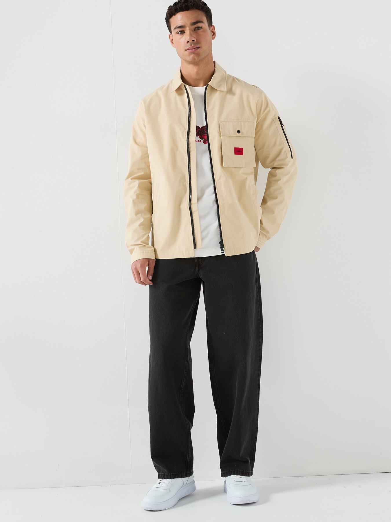  image of hugo-emmond-overshirt-beige