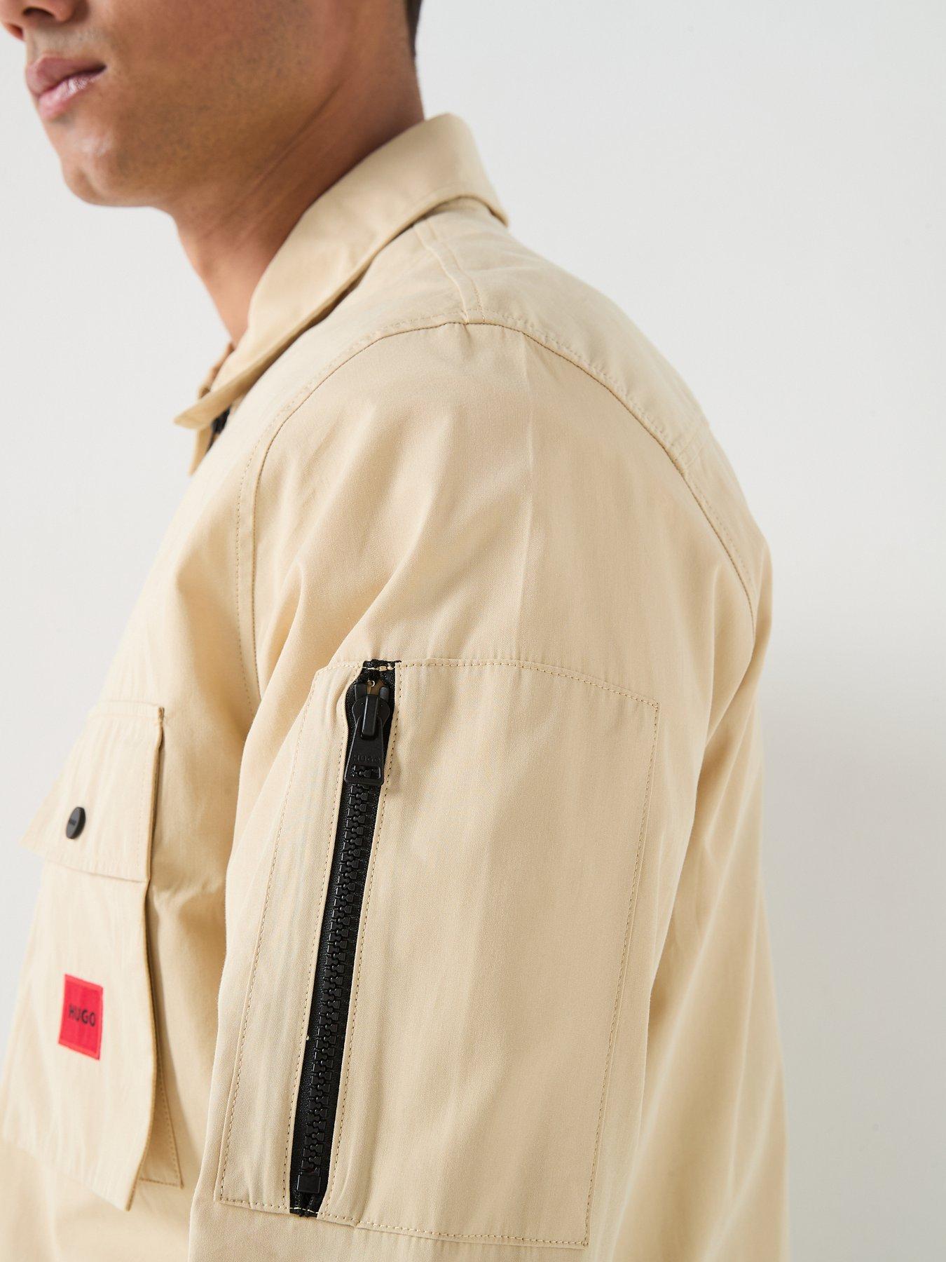  image of hugo-emmond-overshirt-beige