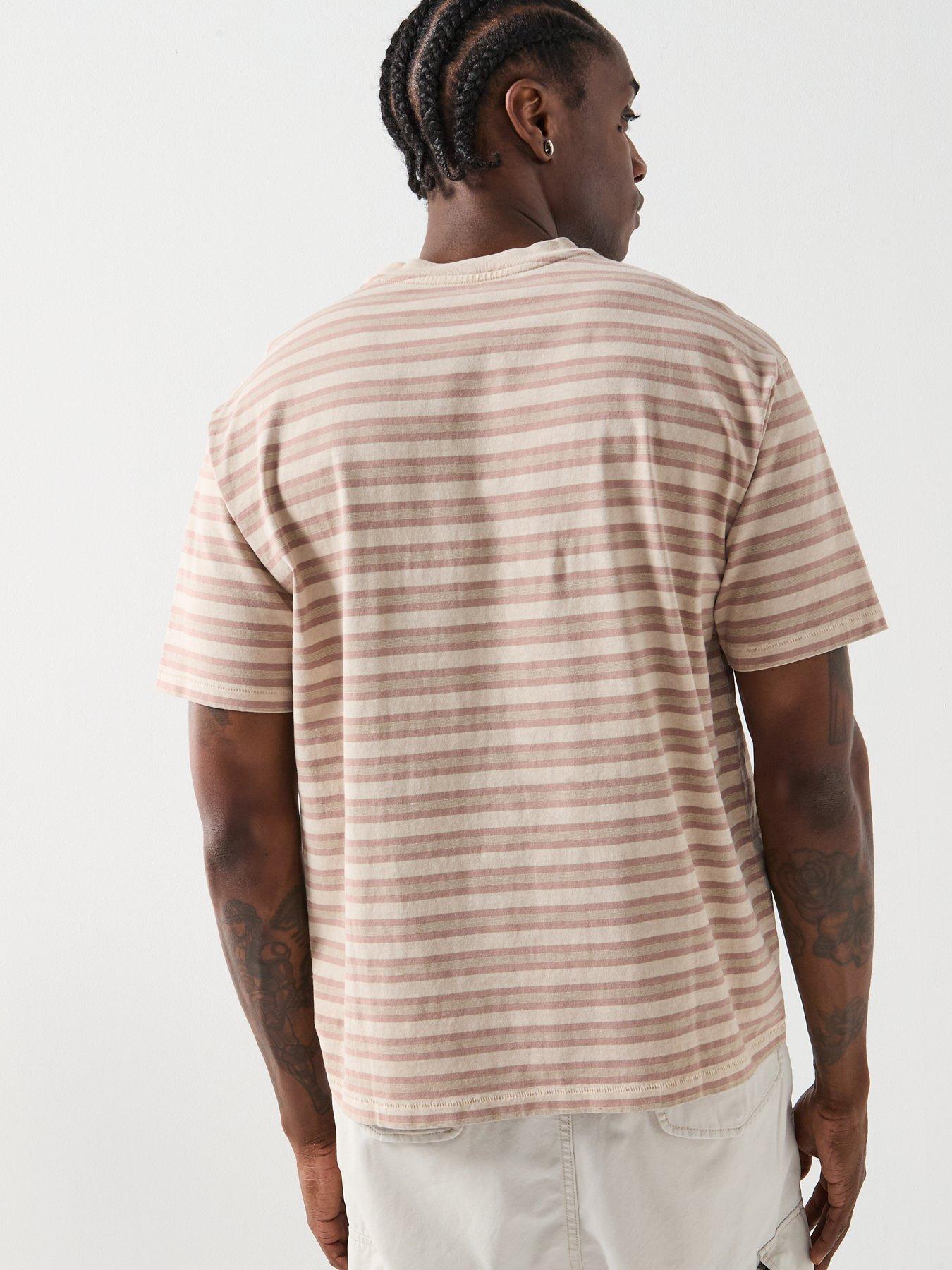 Image 2 of 5 of Levi's Tonal Logo Red Tab Stripe Vintage T-Shirt - Light Pink/Stone