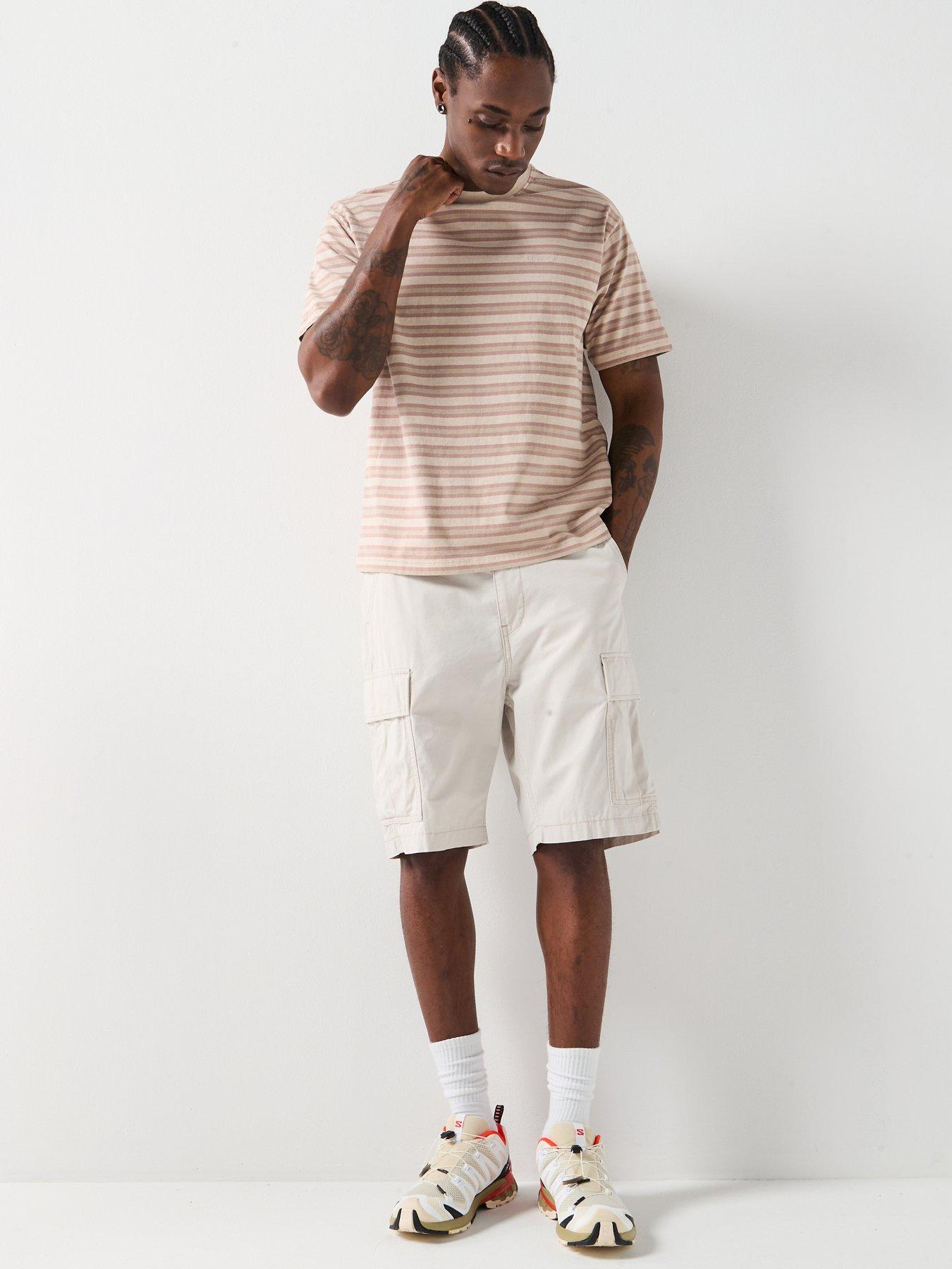 Image 3 of 5 of Levi's Tonal Logo Red Tab Stripe Vintage T-Shirt - Light Pink/Stone