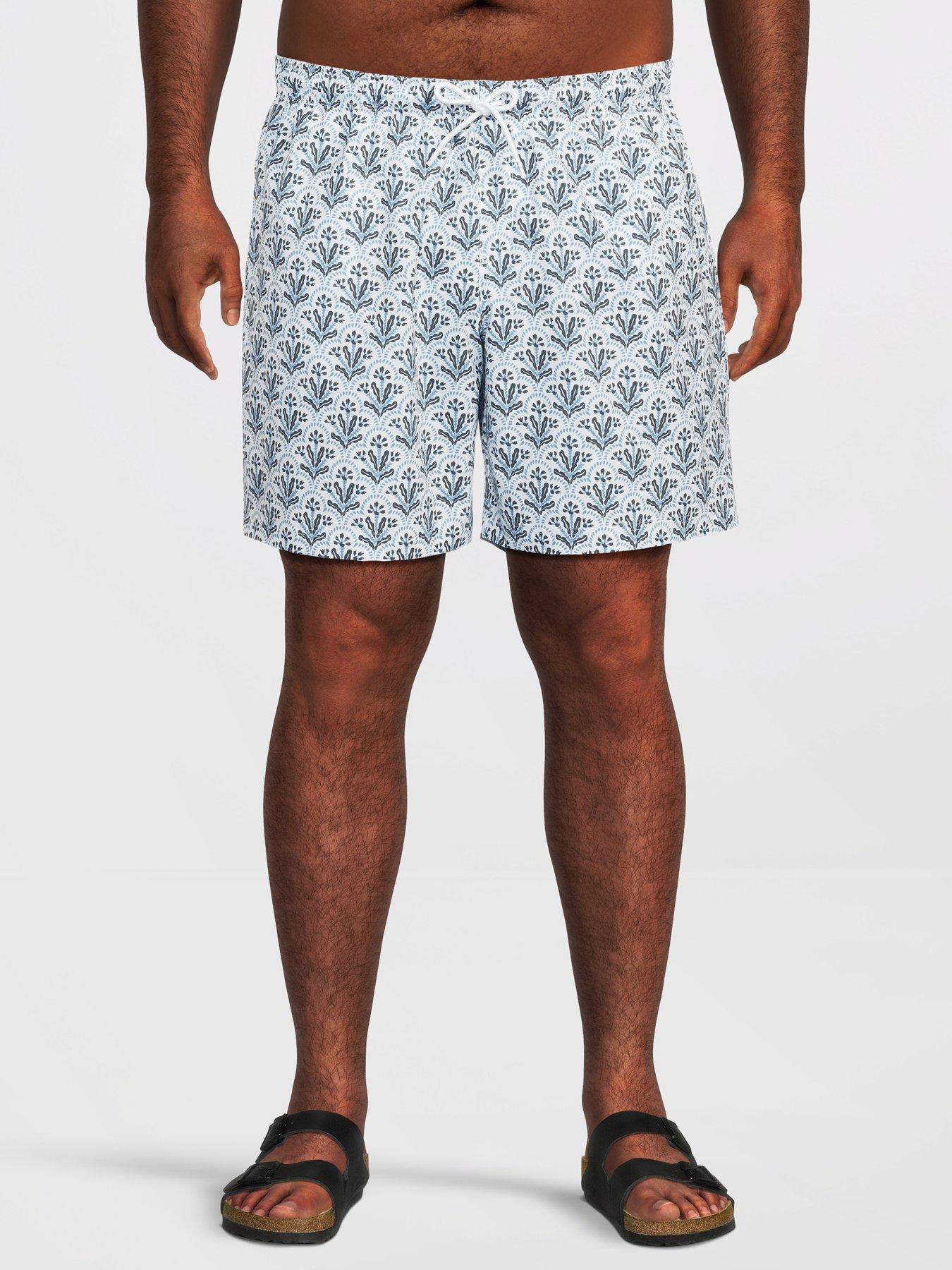 Jack & Jones Plus Shell Swim Shorts - White