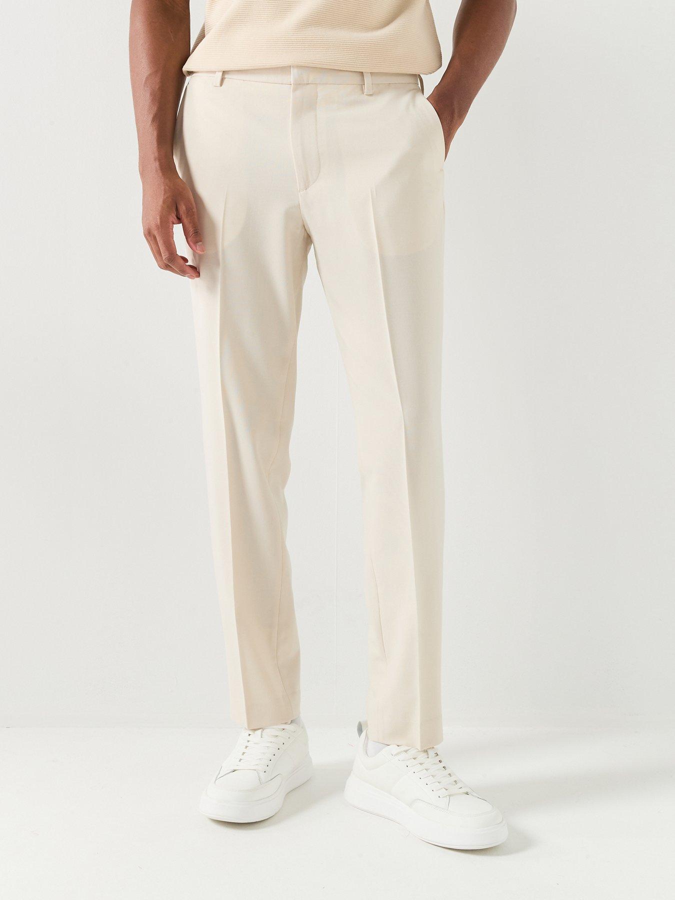 Jack & Jones Premium Martin Suit Trousers - Light Beige